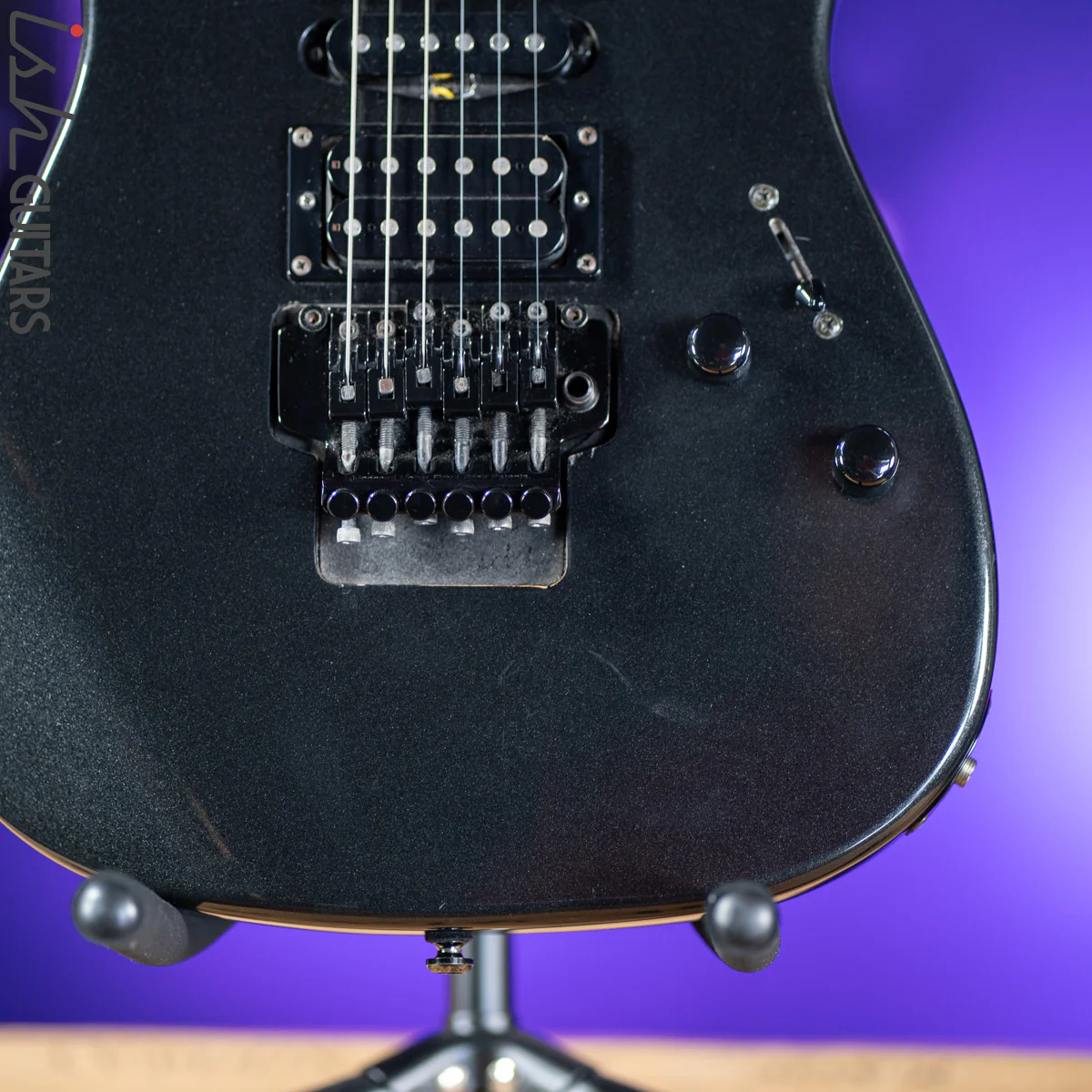 2000 Squier Stagemaster DLX Metallic Black - Image 4