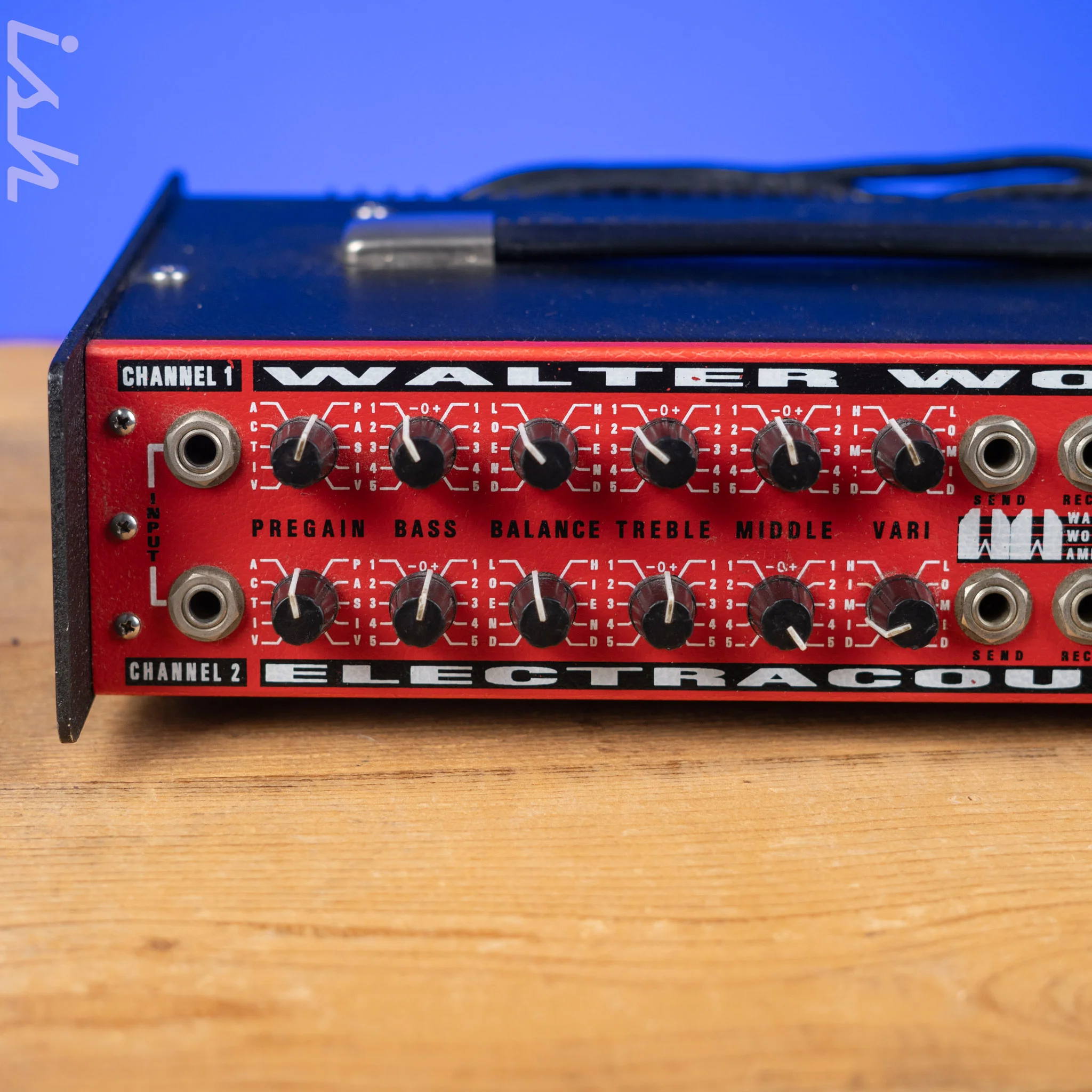 2000s Walter Woods Electracoustic Ultra Hi-Power 1200w Bass Amplifier (Blue Light) - Image 2