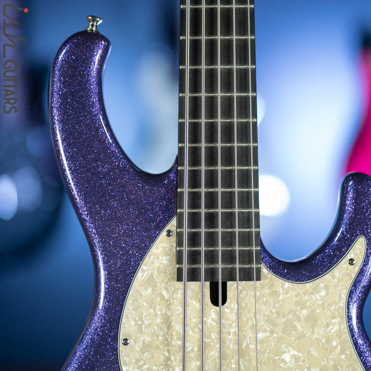 2001 Modulus Funk Unlimited FU5 Flea Bass FB5 - Rare Purple Glitter - Image 3