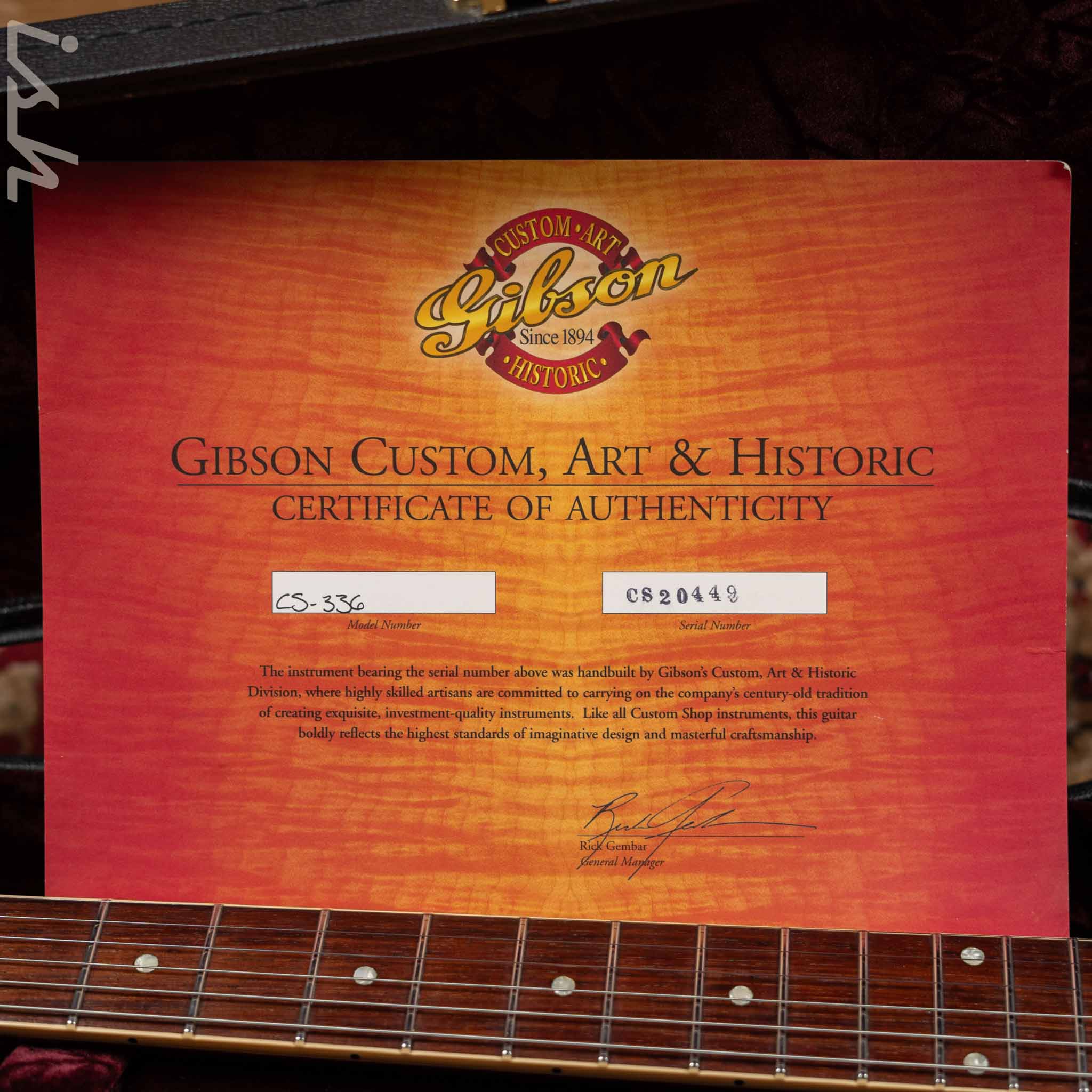 2002 Gibson Custom Shop CS-336 Cherry - Image 24