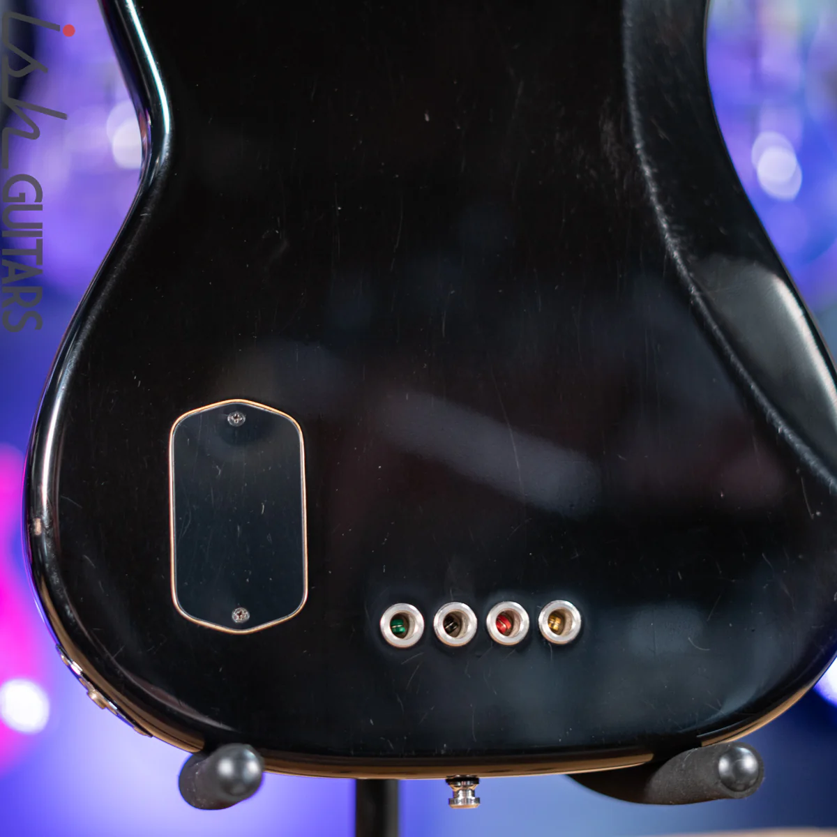 2002 Fender American Deluxe 4-String Precision Bass Black - Image 12