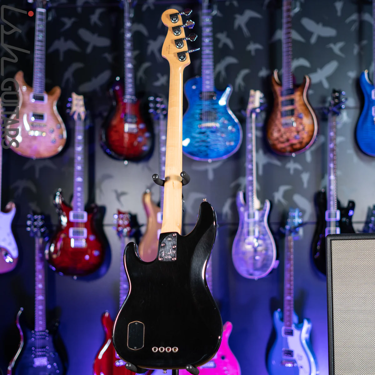 2002 Fender American Deluxe 4-String Precision Bass Black - Image 9