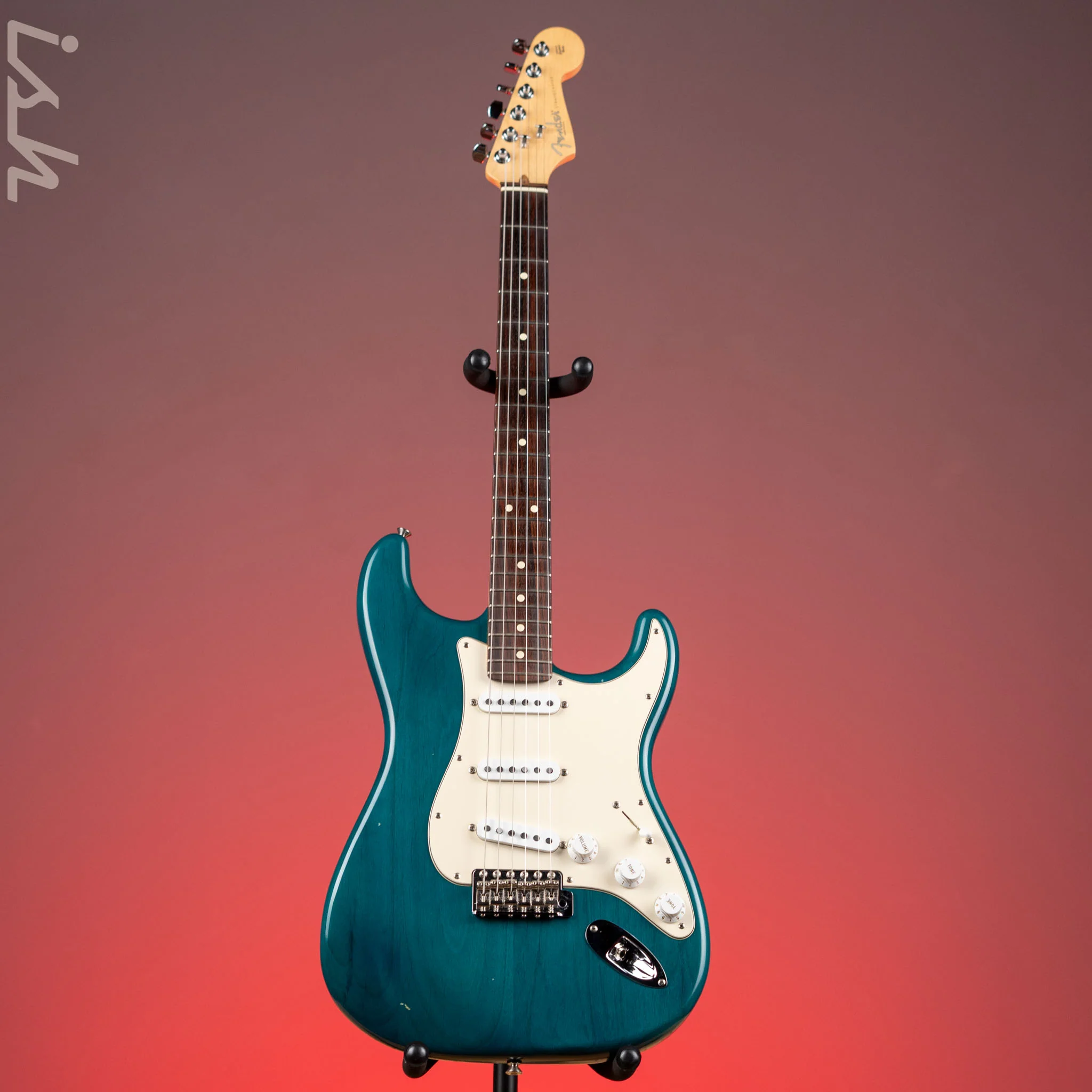 2002 Fender Highway One Stratocaster Transparent Satin Blue - Image 2