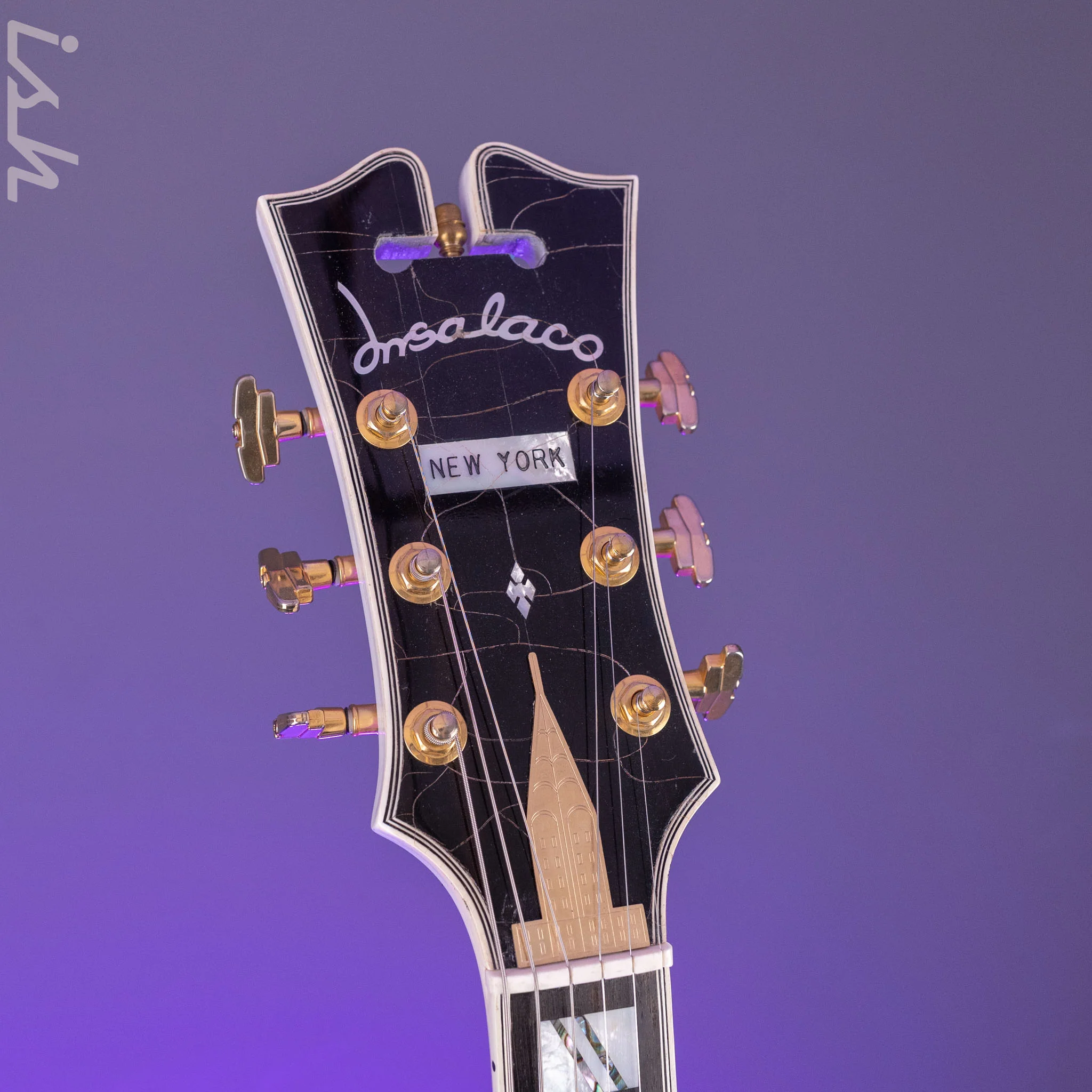 2002 Insalaco Archtop White - Image 6