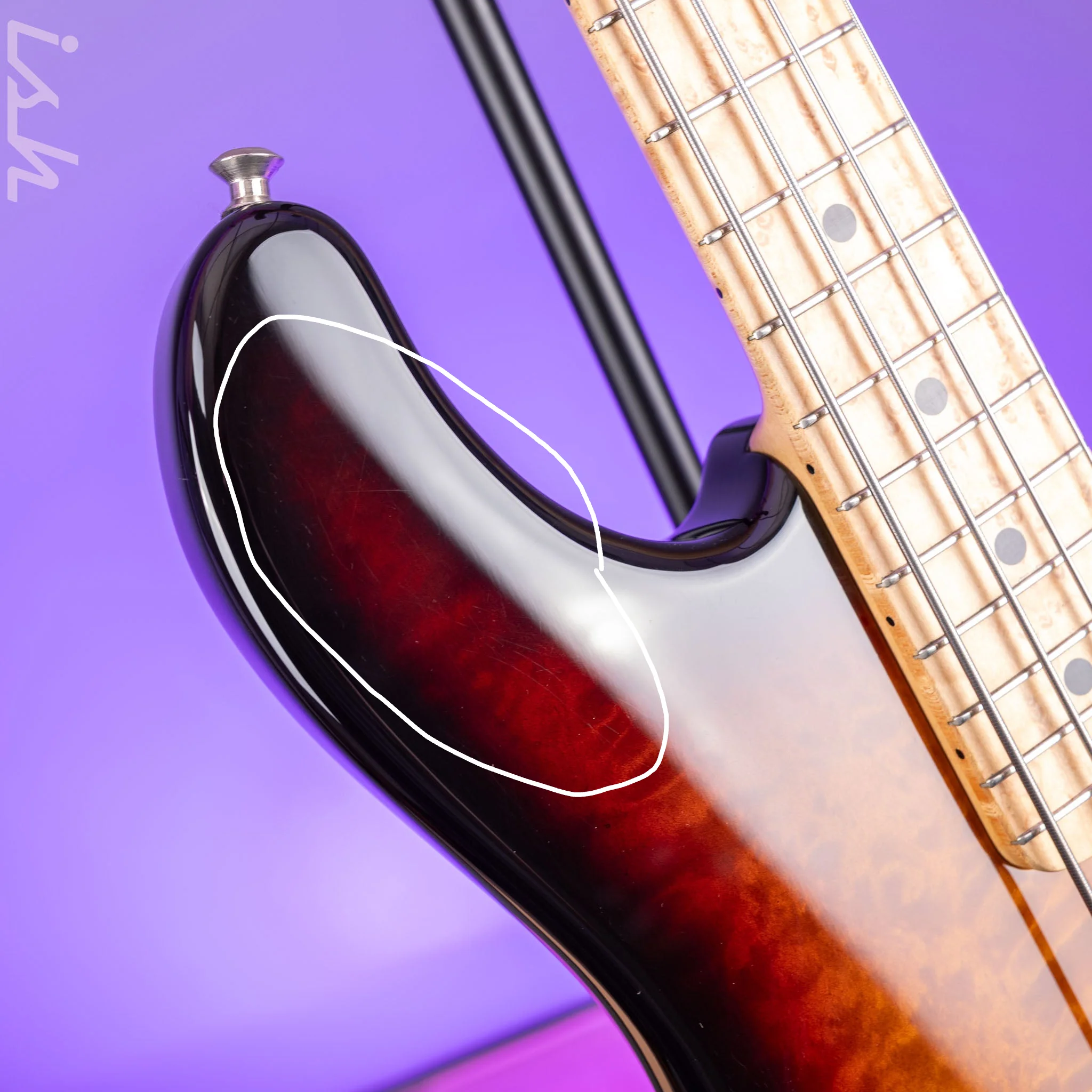 2003 Lakland 44-76 Sunburst Darkstar Pickup Darkglass Preamp - Image 8