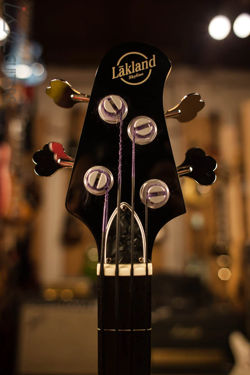 2003 Lakland Skyline Fretless Hollowbody Three Tone Sunburst - Image 5