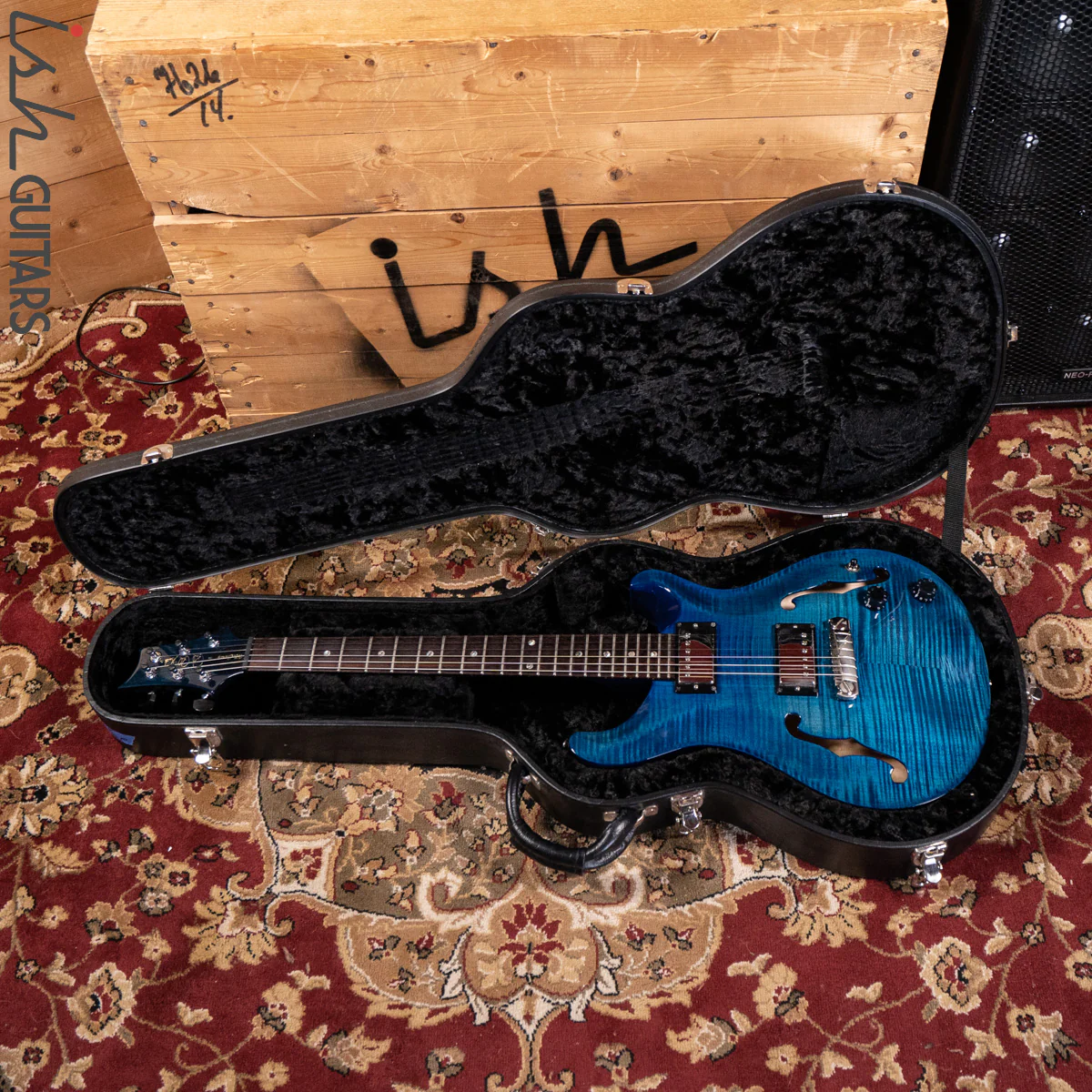 2003 PRS McCarty Hollowbody II Whale Blue 10 Top - Image 19