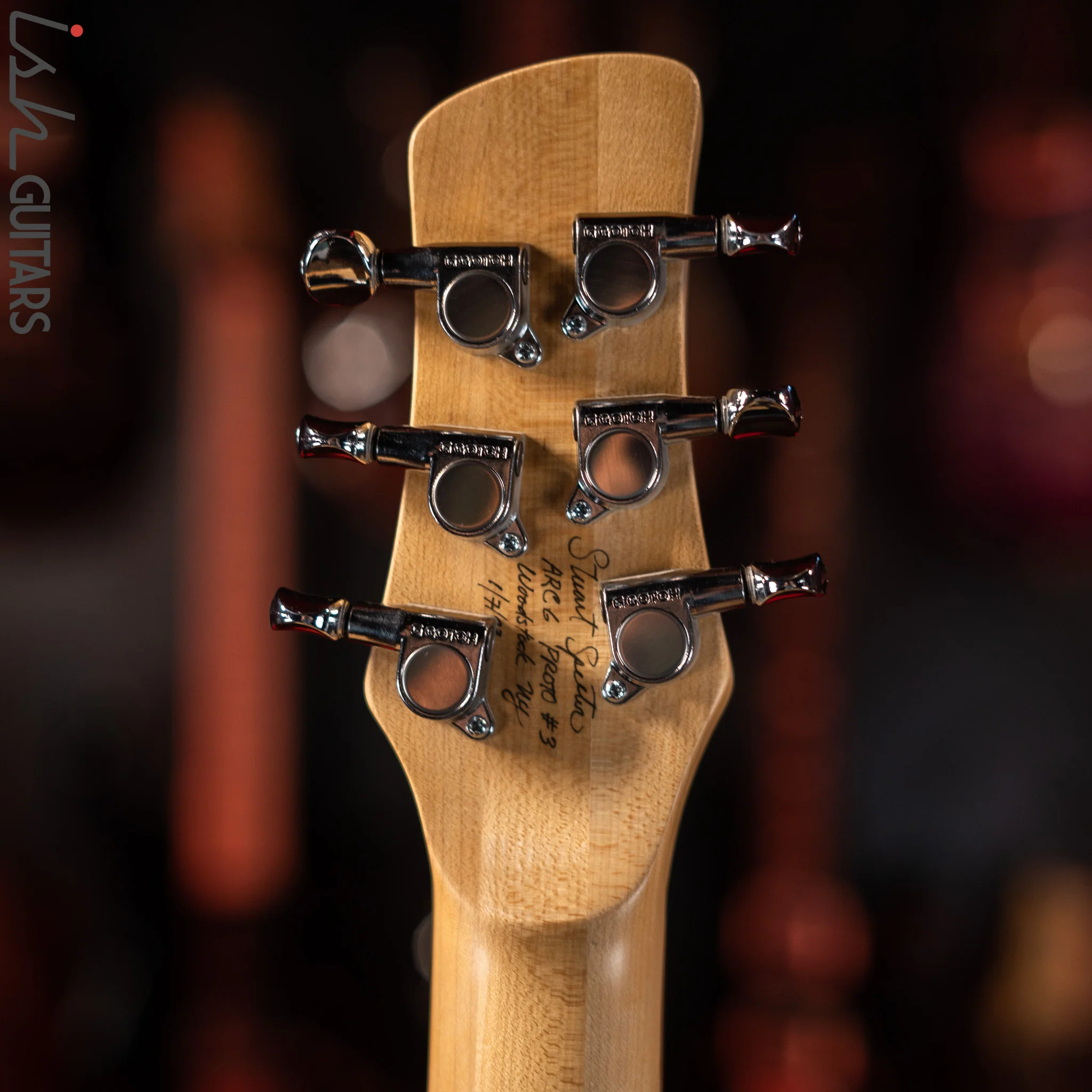 2003 Spector Arc 6 Bolt On Prototype #3 Electric Guitar Trans Black Owned by Stuart Spector - Image 13