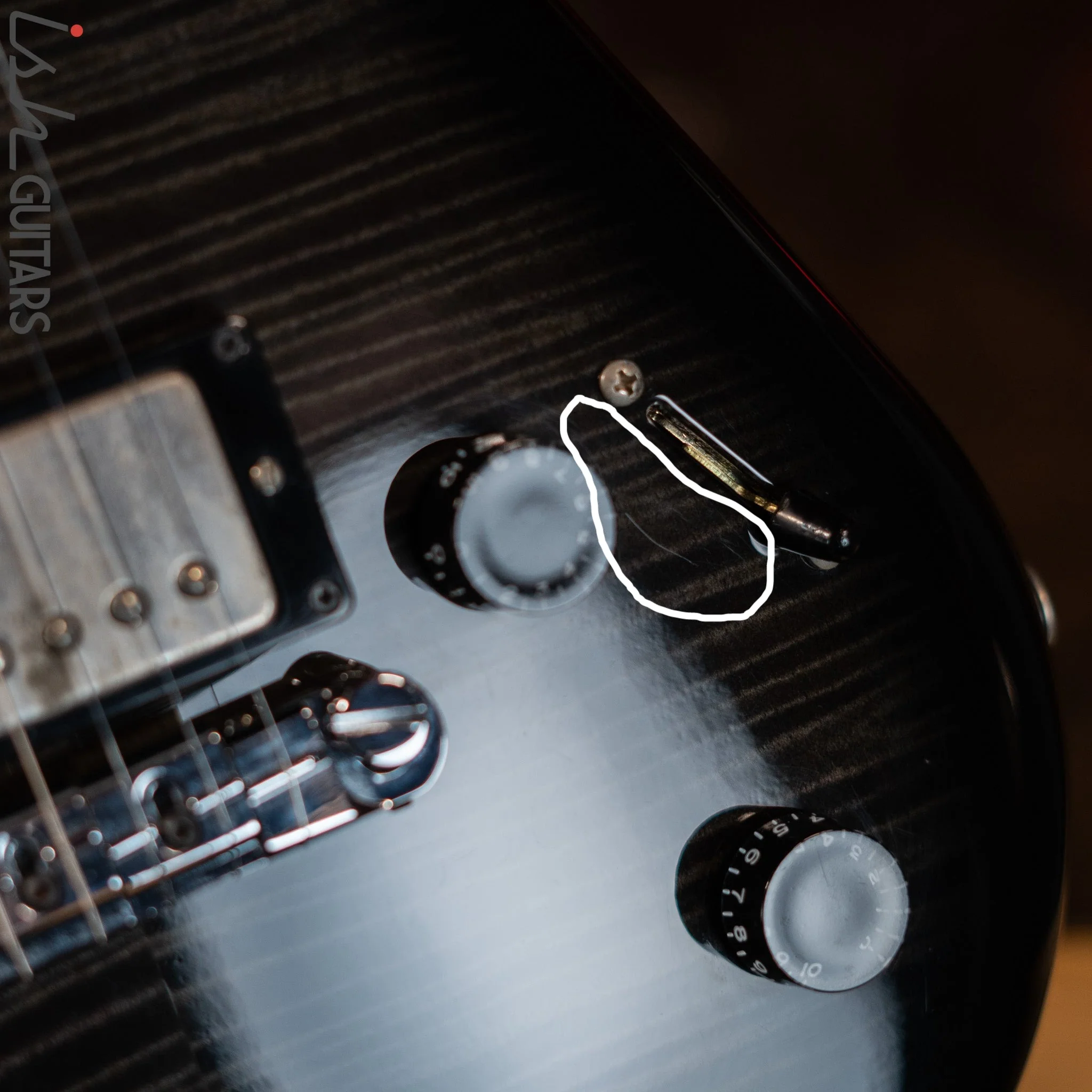 2003 Spector Arc 6 Bolt On Prototype #3 Electric Guitar Trans Black Owned by Stuart Spector - Image 7