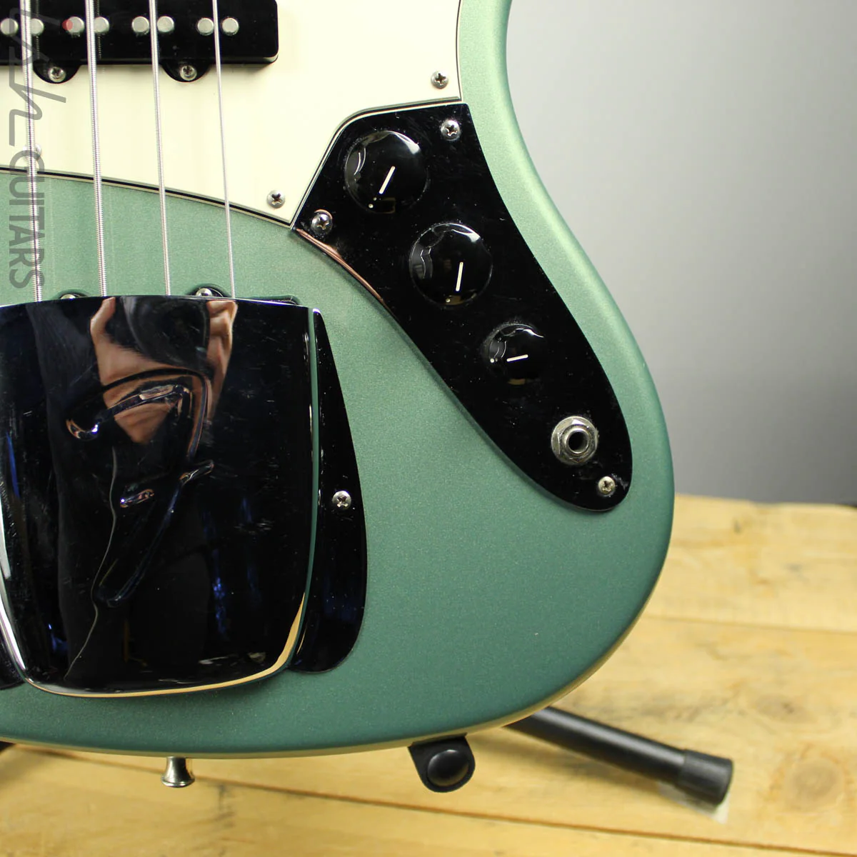 2004 Fender Jazz Bass Metallic Green 2018 Fender Neck - Image 3