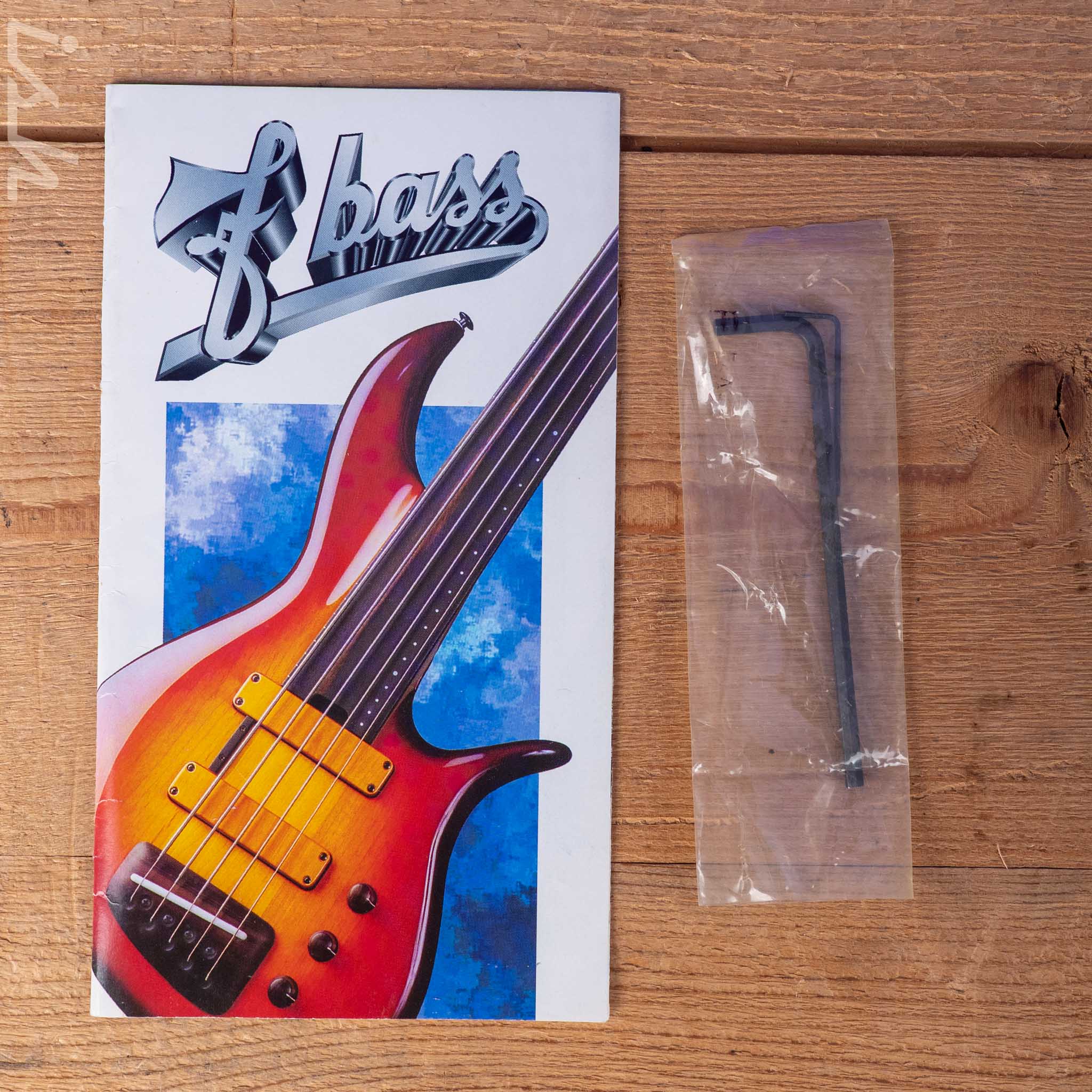 2004 F Bass BNF5 Fretless Transparent Red - Image 24