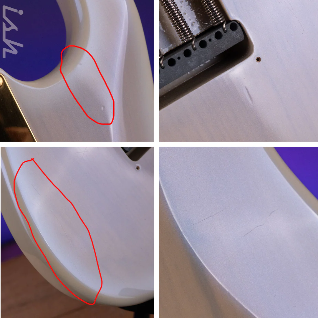 2004 Fender '57 Reissue Stratocaster ST80-SPL White Burst - Image 17