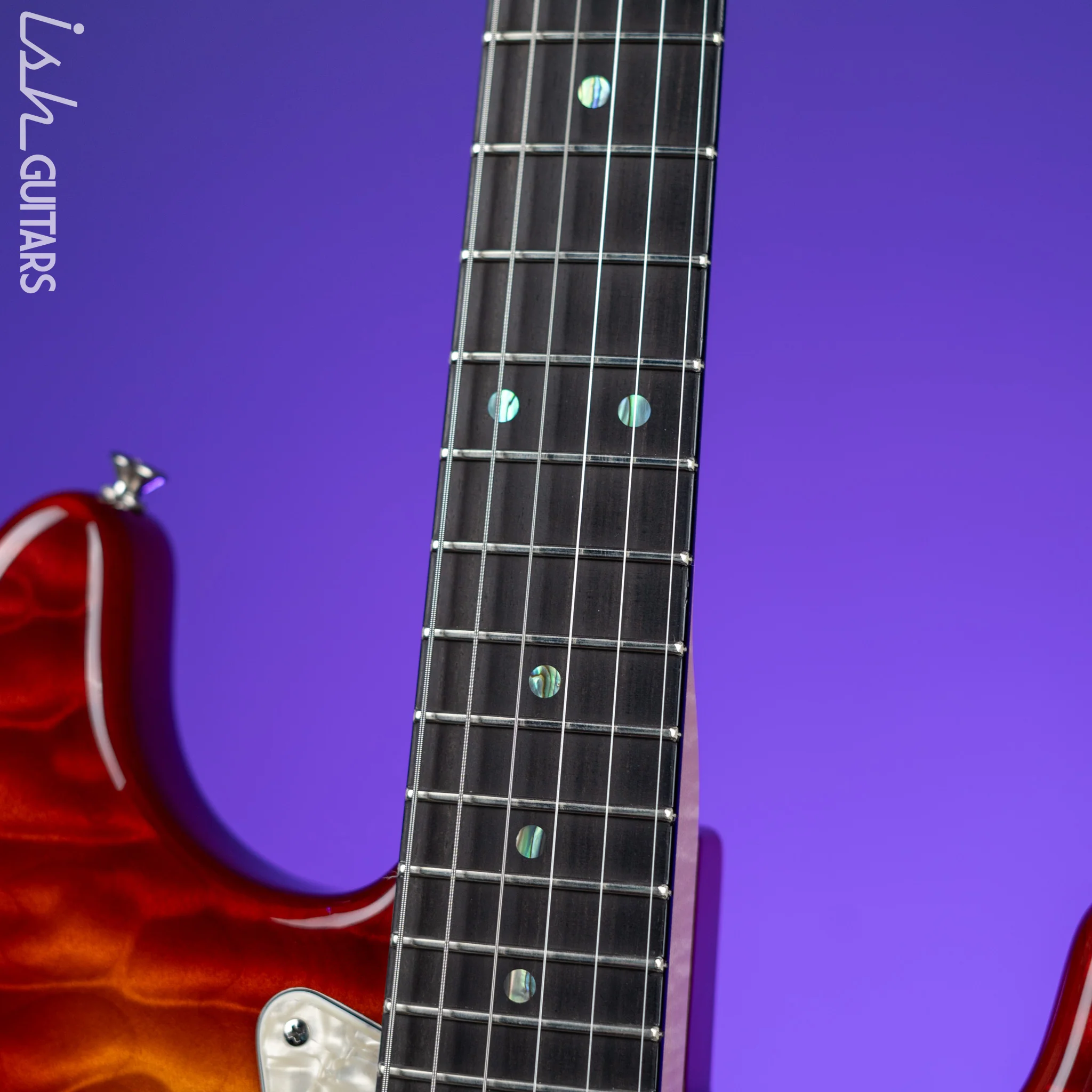 2004 Fender Custom Shop 1962 Stratocaster NOS AAA Quilt Aged Cherry Sunburst - Image 5