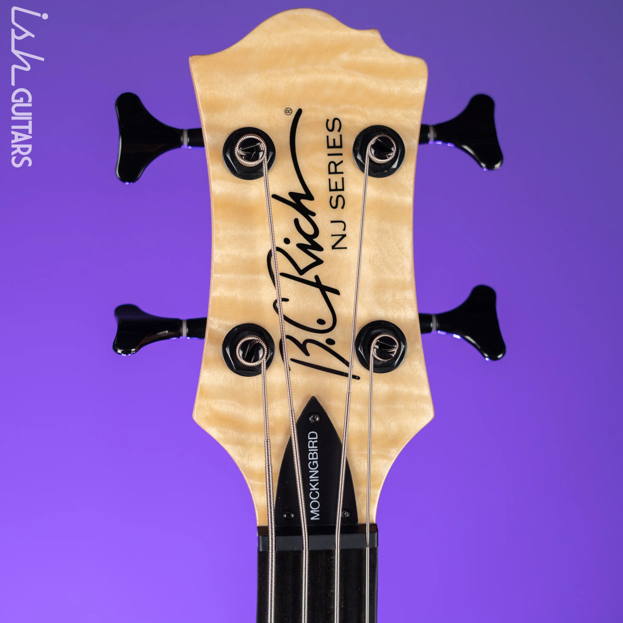 2005 BC Rich Mockingbird NJ Series Bass Guitar Natural - Image 5