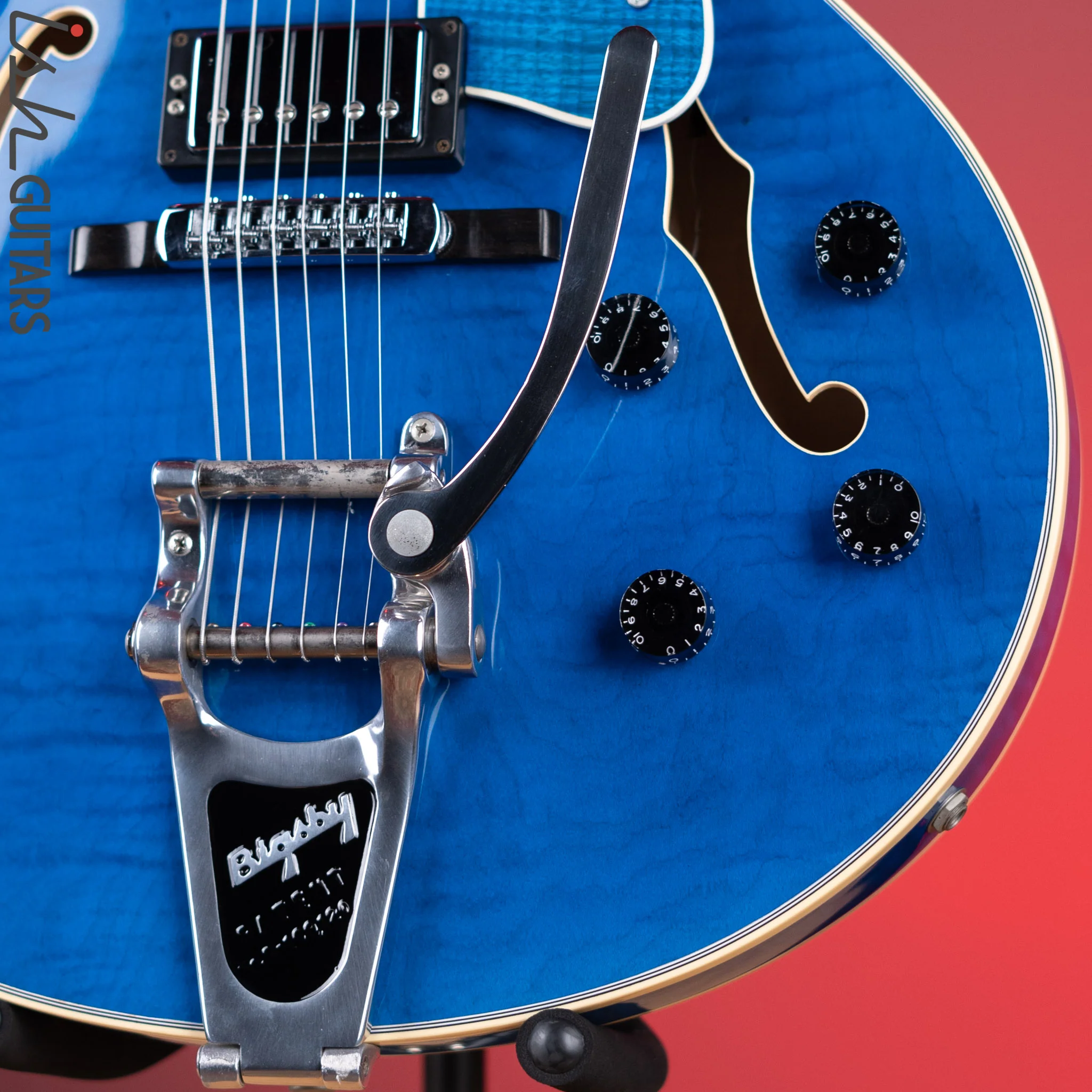 2005 Heritage H-550 David Paul Signature Translucent Blue - Image 4