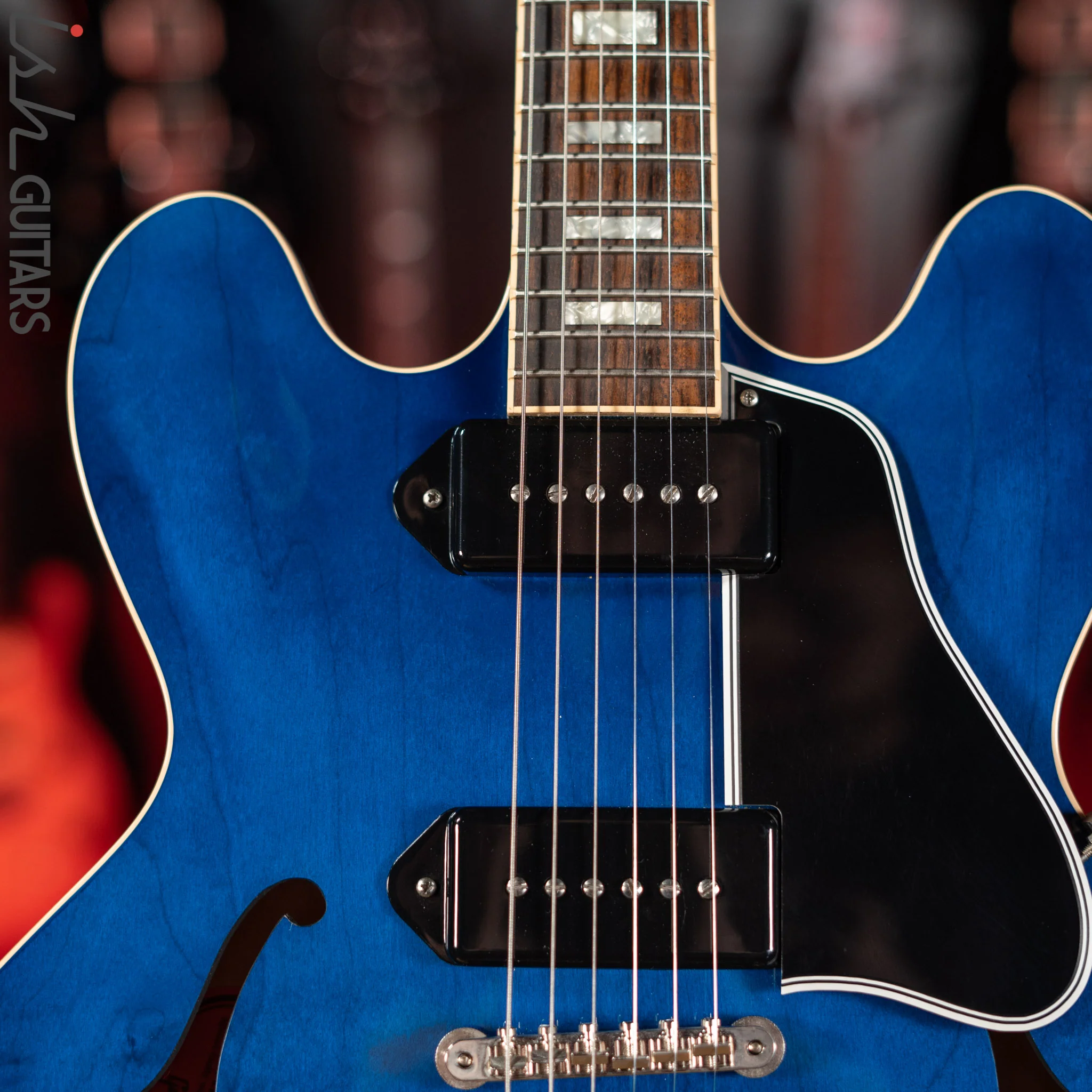 2010 Gibson Custom ES-330L Beale Street Blue - Image 3