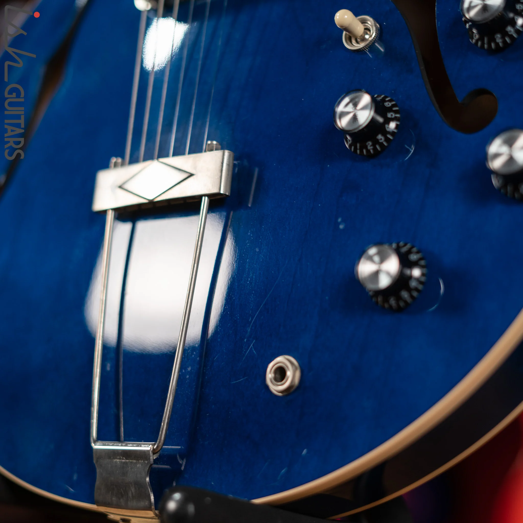 2010 Gibson Custom ES-330L Beale Street Blue - Image 8