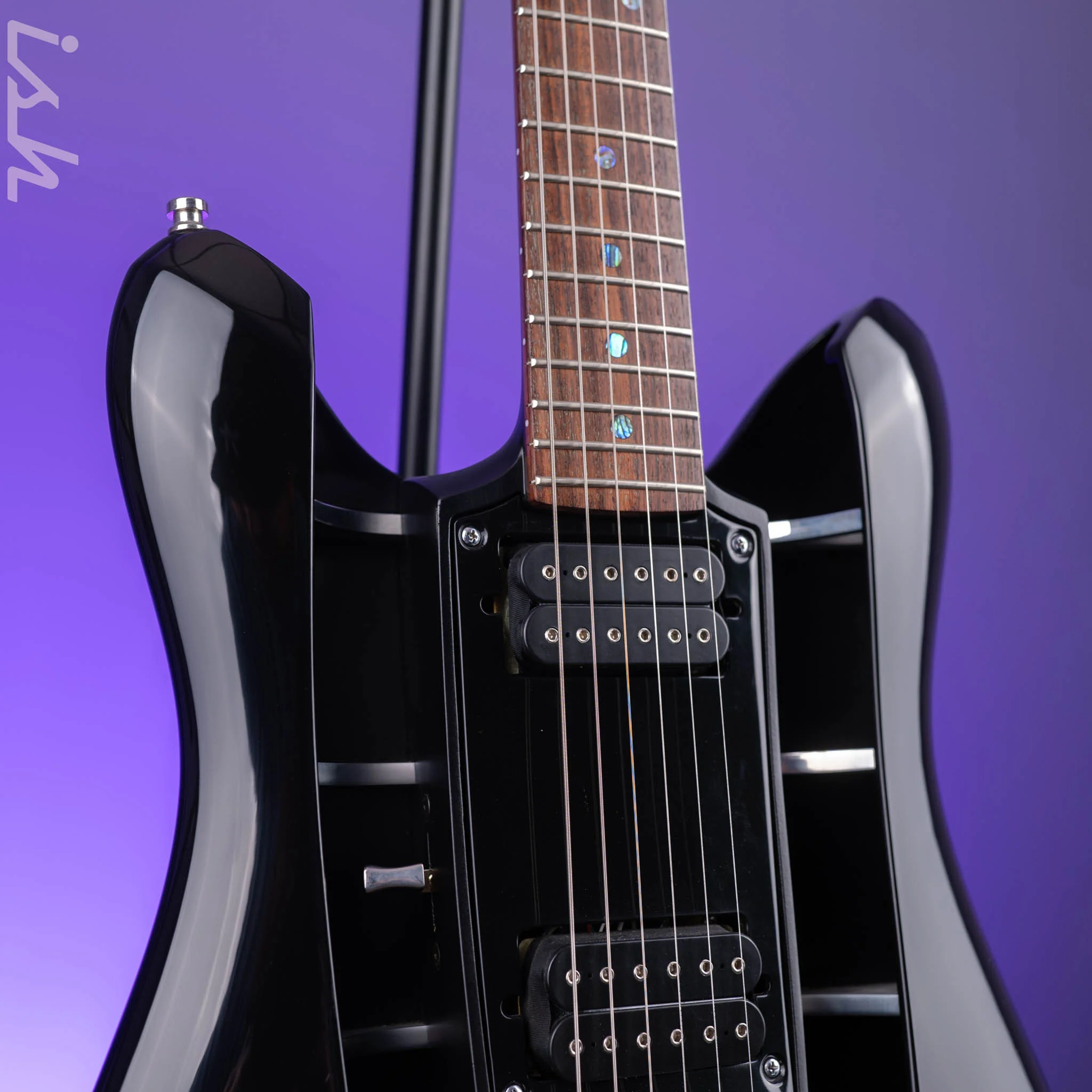 2005 RKS DarkStar II Hollowbody Electric Guitar Black - Image 3