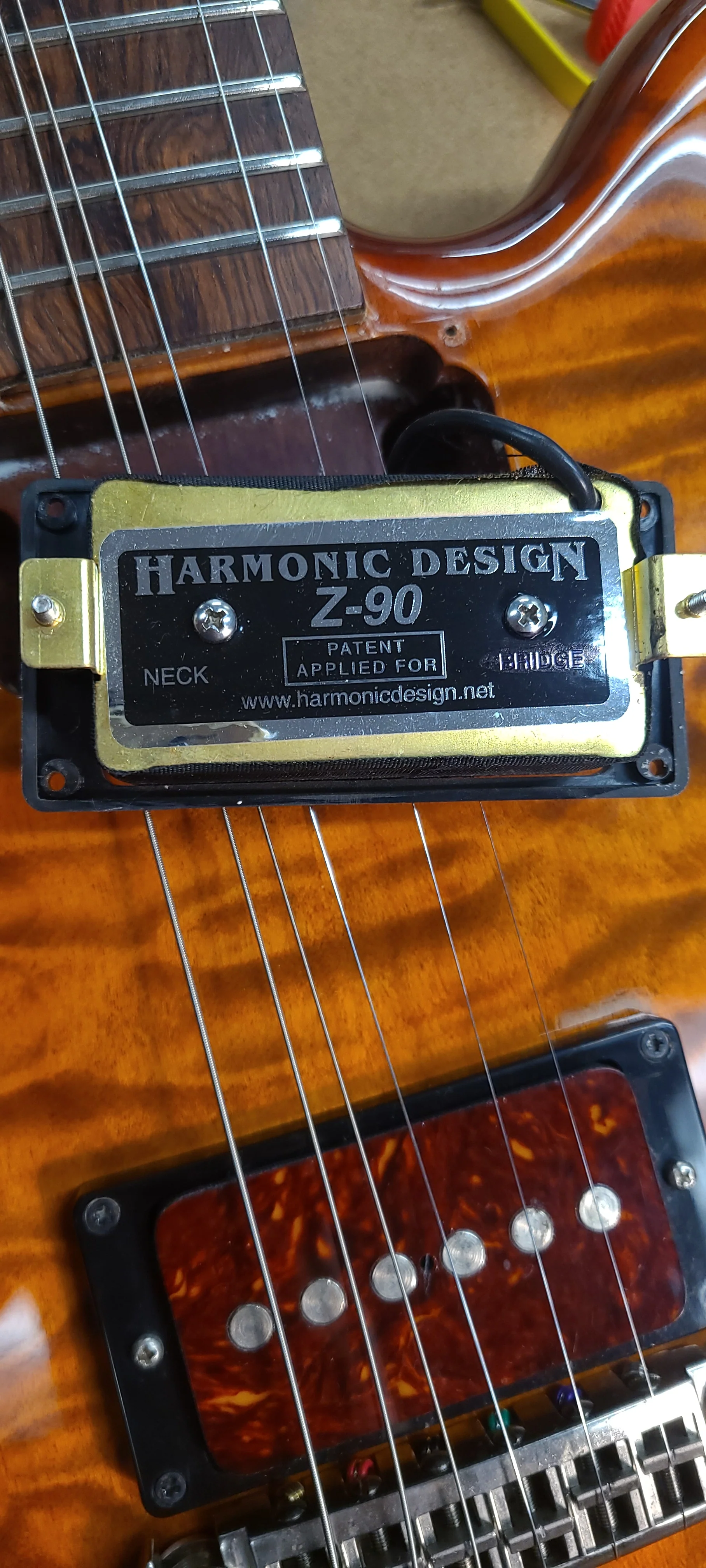 2005 Spector Arc-6 Set Neck Prototype #001 Ultra Amber Owned by Stuart Spector - Image 7