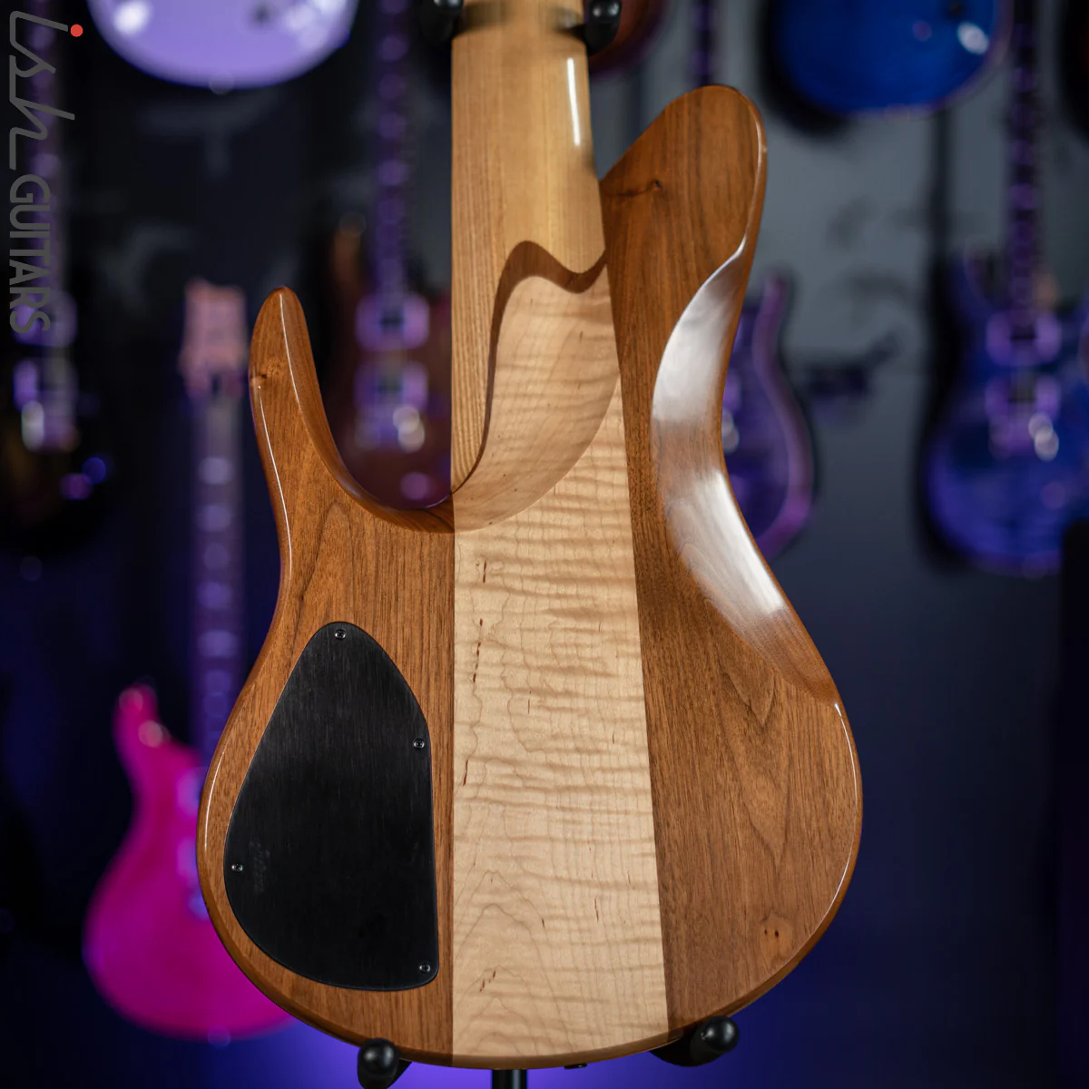 2006 Fodera Beez Elite 6 Singlecut 6-String Bass Natural Buckeye Burl - Image 8