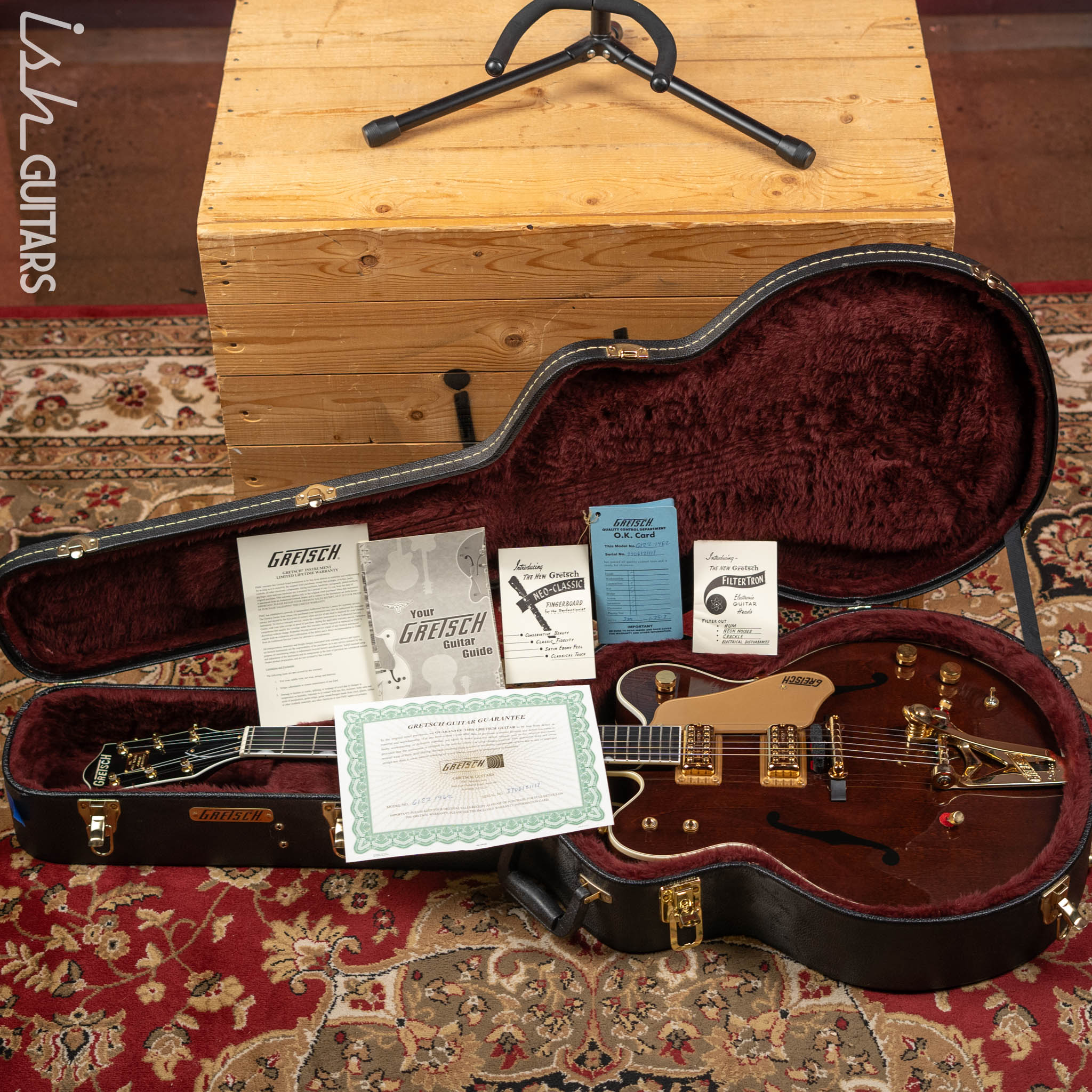 2006 Gretsch 6122-1962 Vintage Select Chet Atkins Country Gentleman Walnut Stain - Image 15