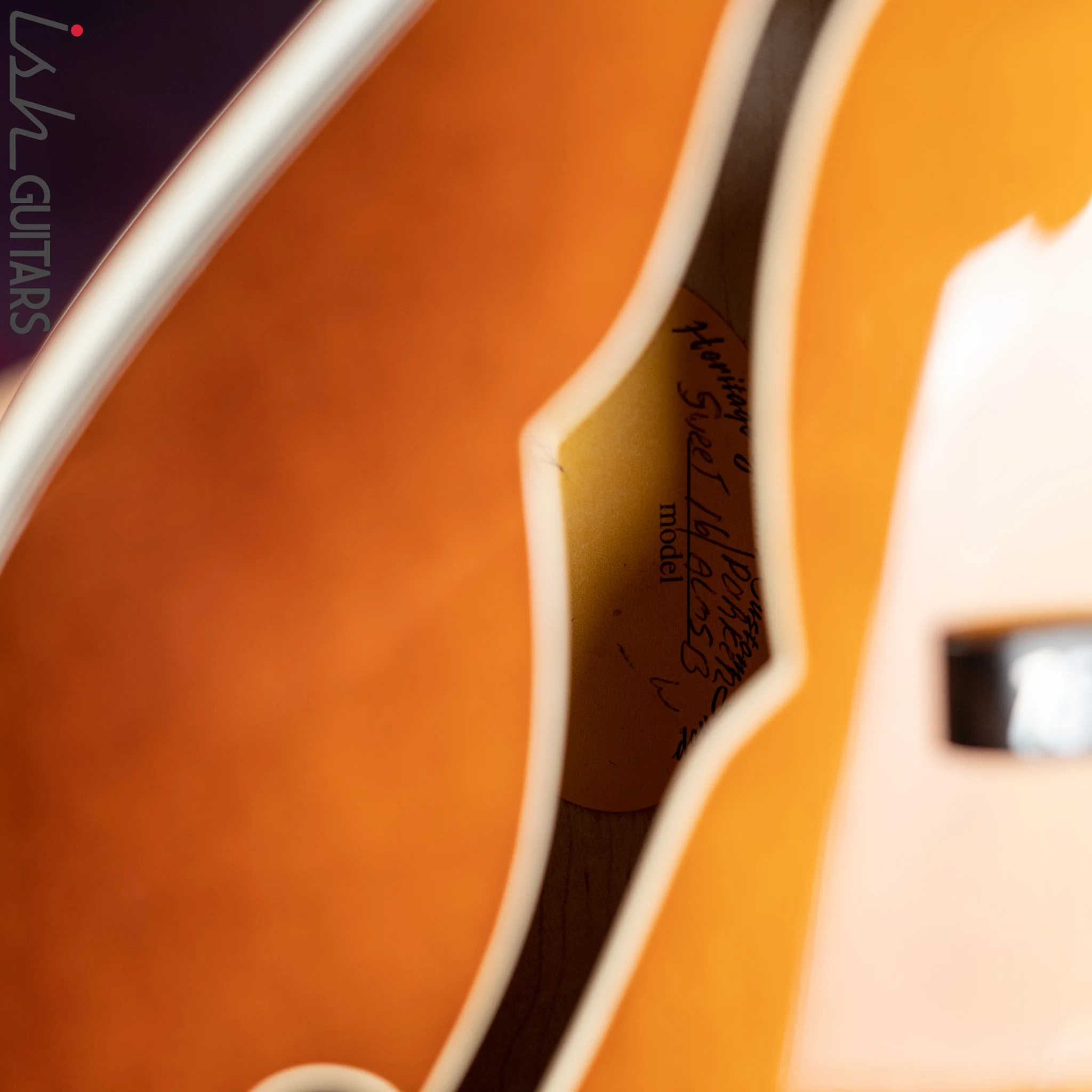 2006 Heritage Sweet 16 Hollowbody Archtop Almond Sunburst - Image 20