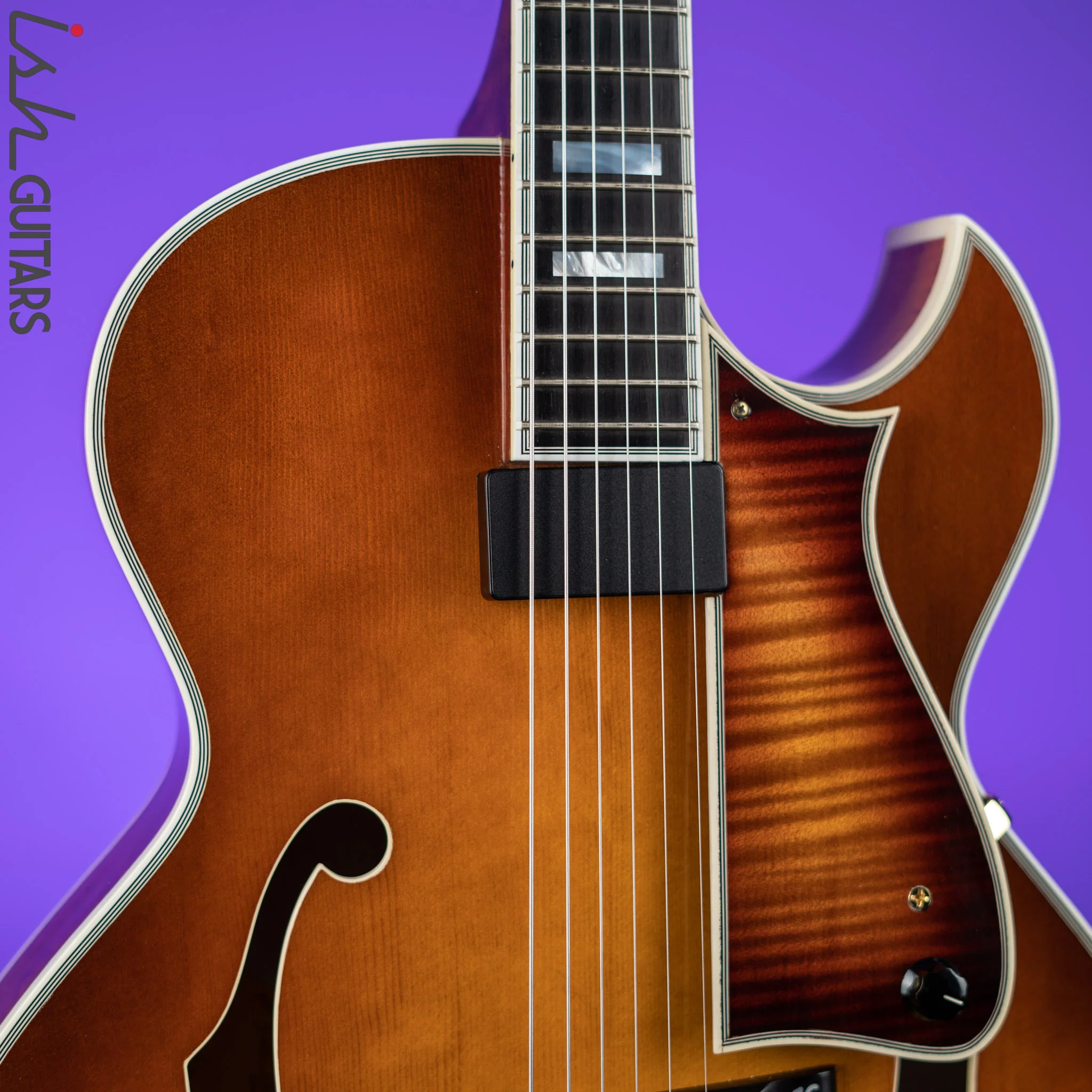 2006 Heritage Sweet 16 Hollowbody Archtop Almond Sunburst - Image 3
