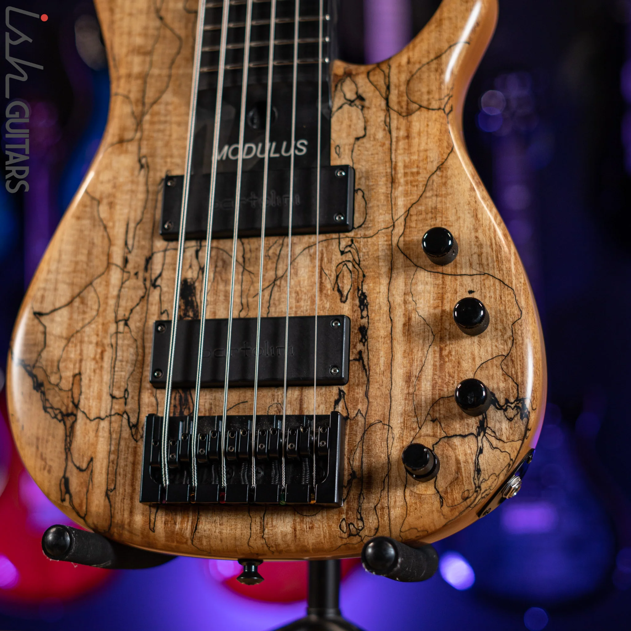 2006 Modulus Q6 Quantum 6-String Bass Natural Spalt Maple - Image 4