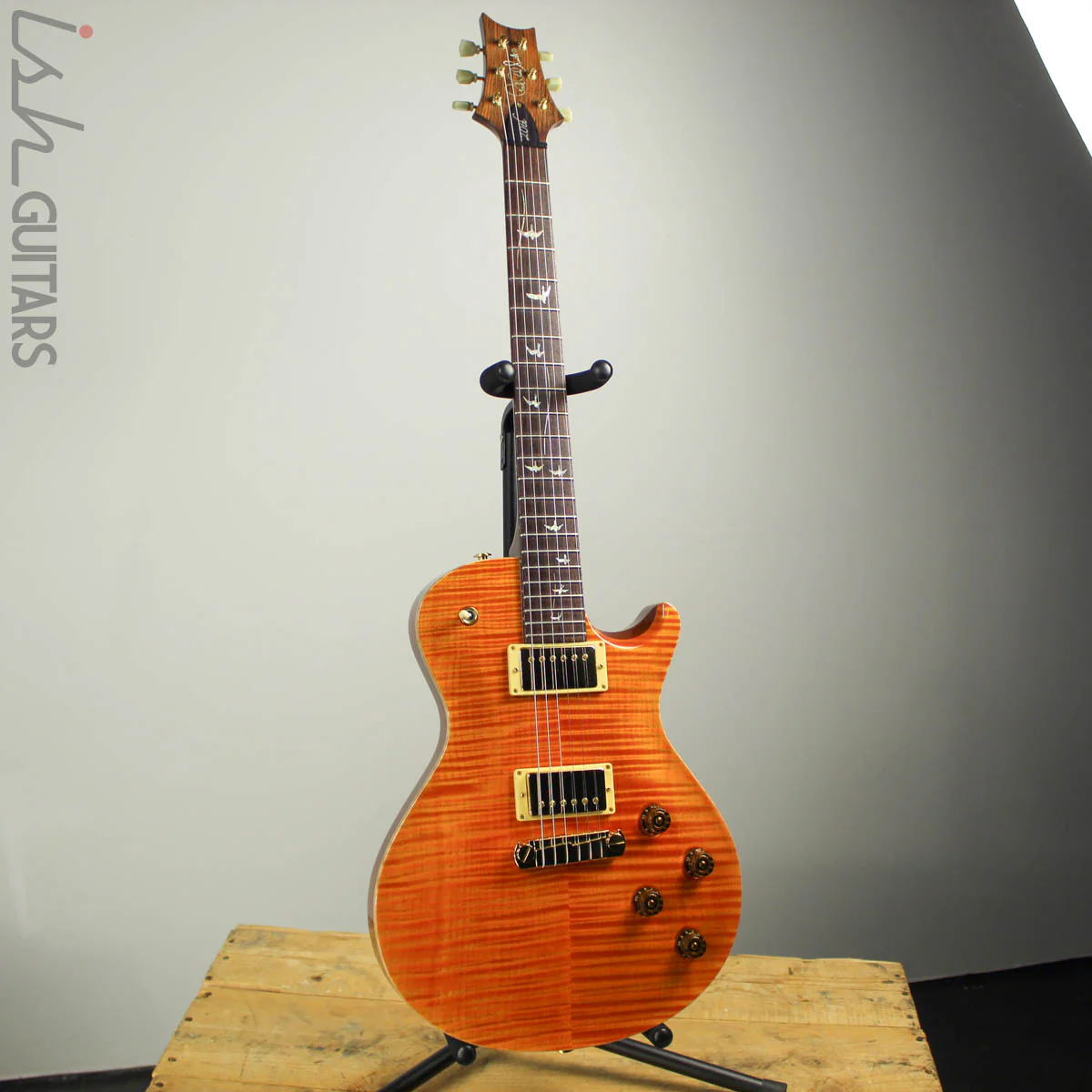 2007 Paul Reed Smith PRS 20th Anniversary Artist SC Flamed Amber Top Brazilian Board - Image 2