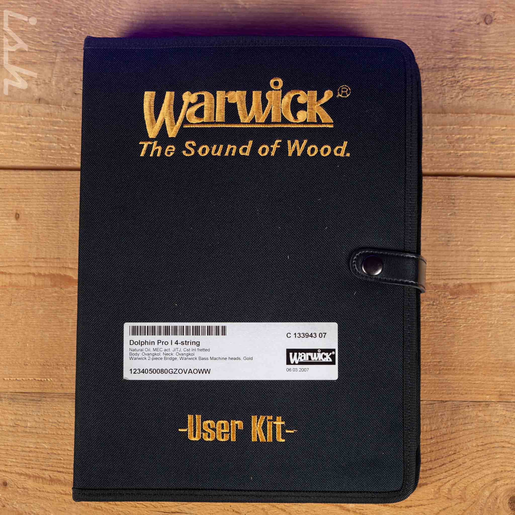 2007 Warwick Dolphin Pro Natural Ovangkol - Image 16