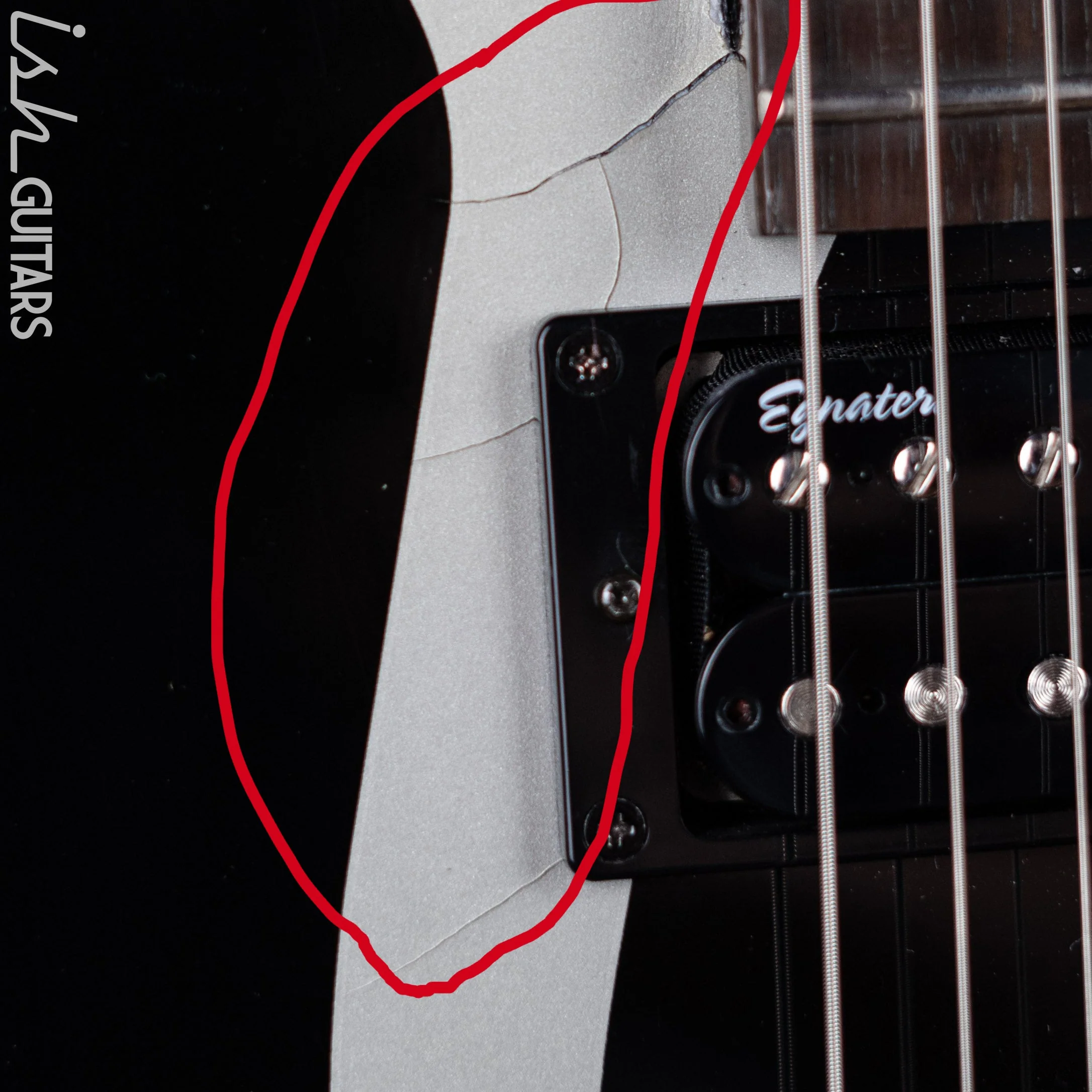 2007 Washburn DD61 Dan Donegan Signature Silver Flames - Image 12