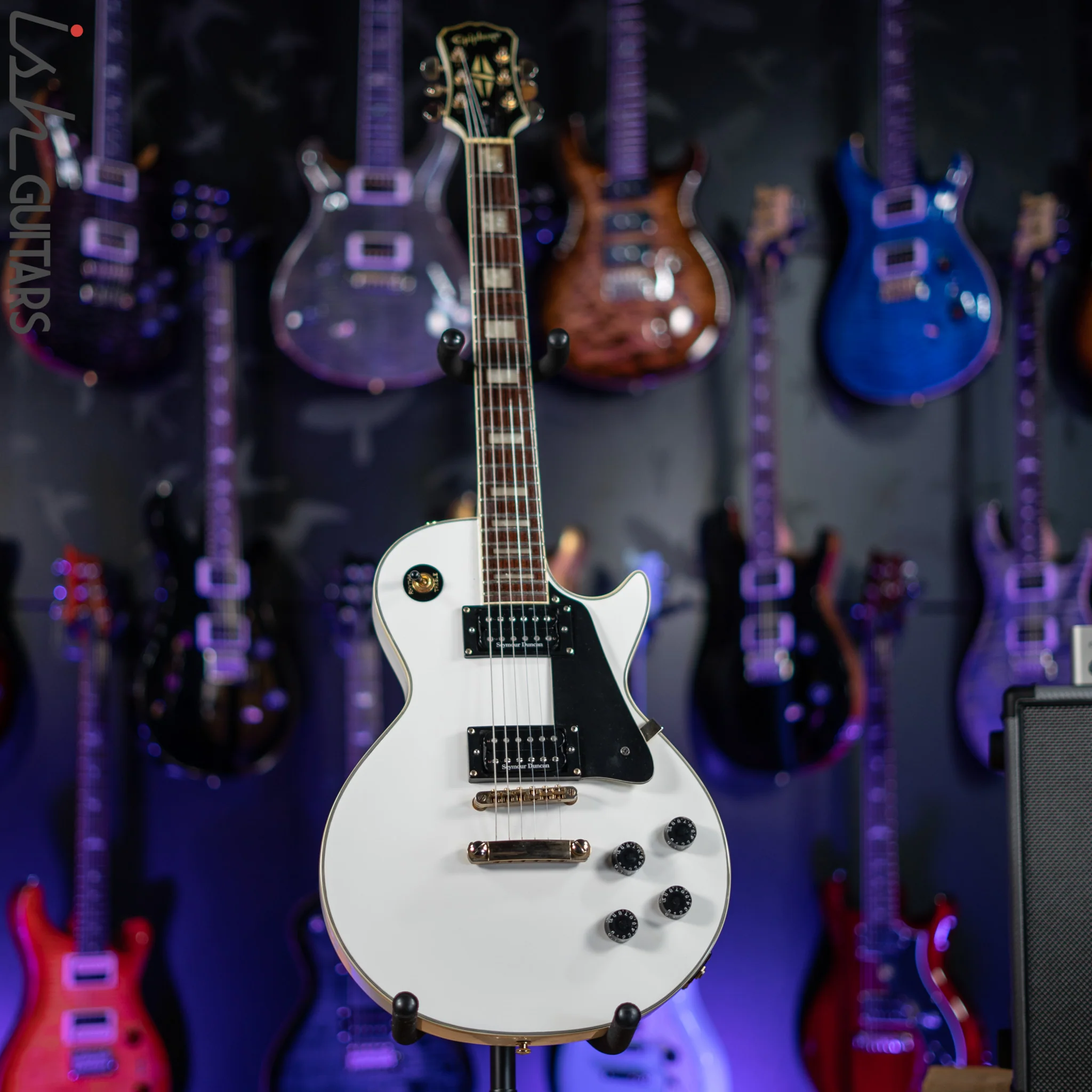 2008 Epiphone Les Paul Custom White - Image 2