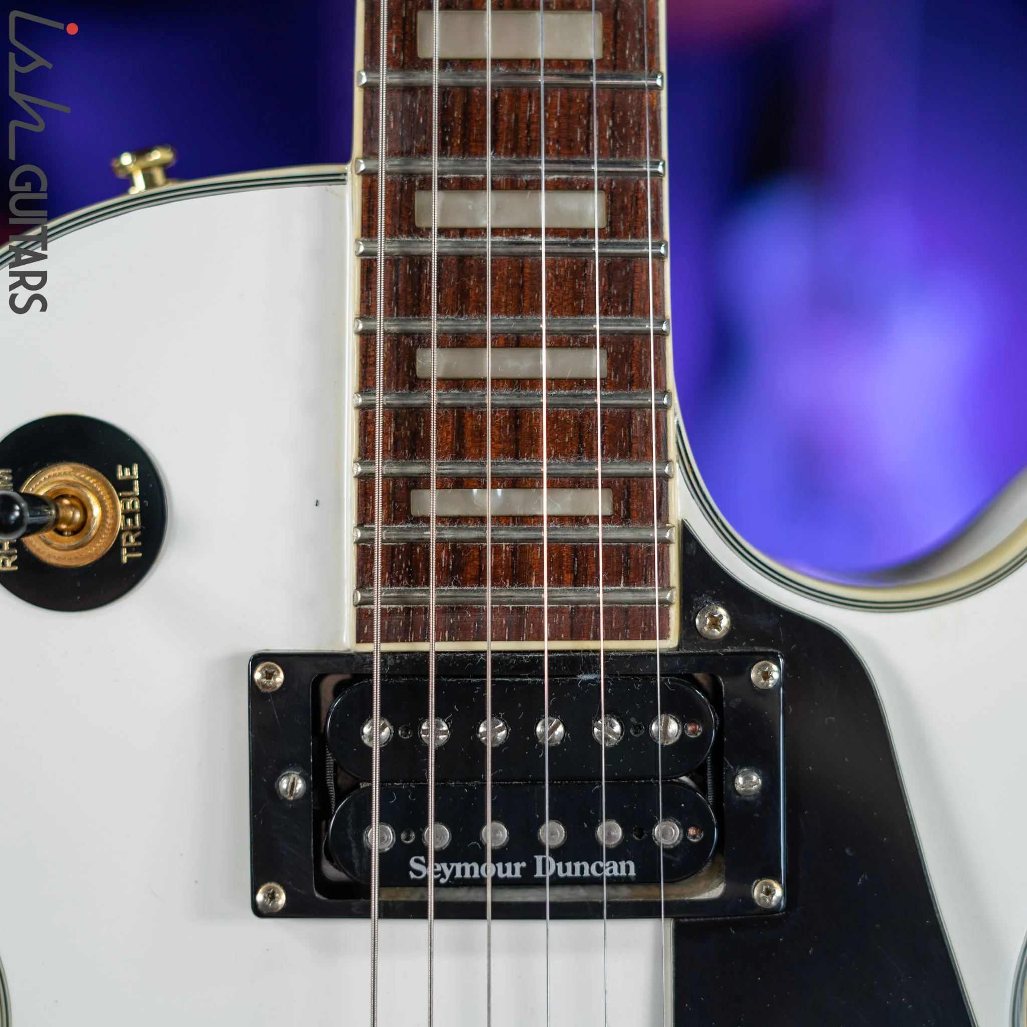 2008 Epiphone Les Paul Custom White - Image 5