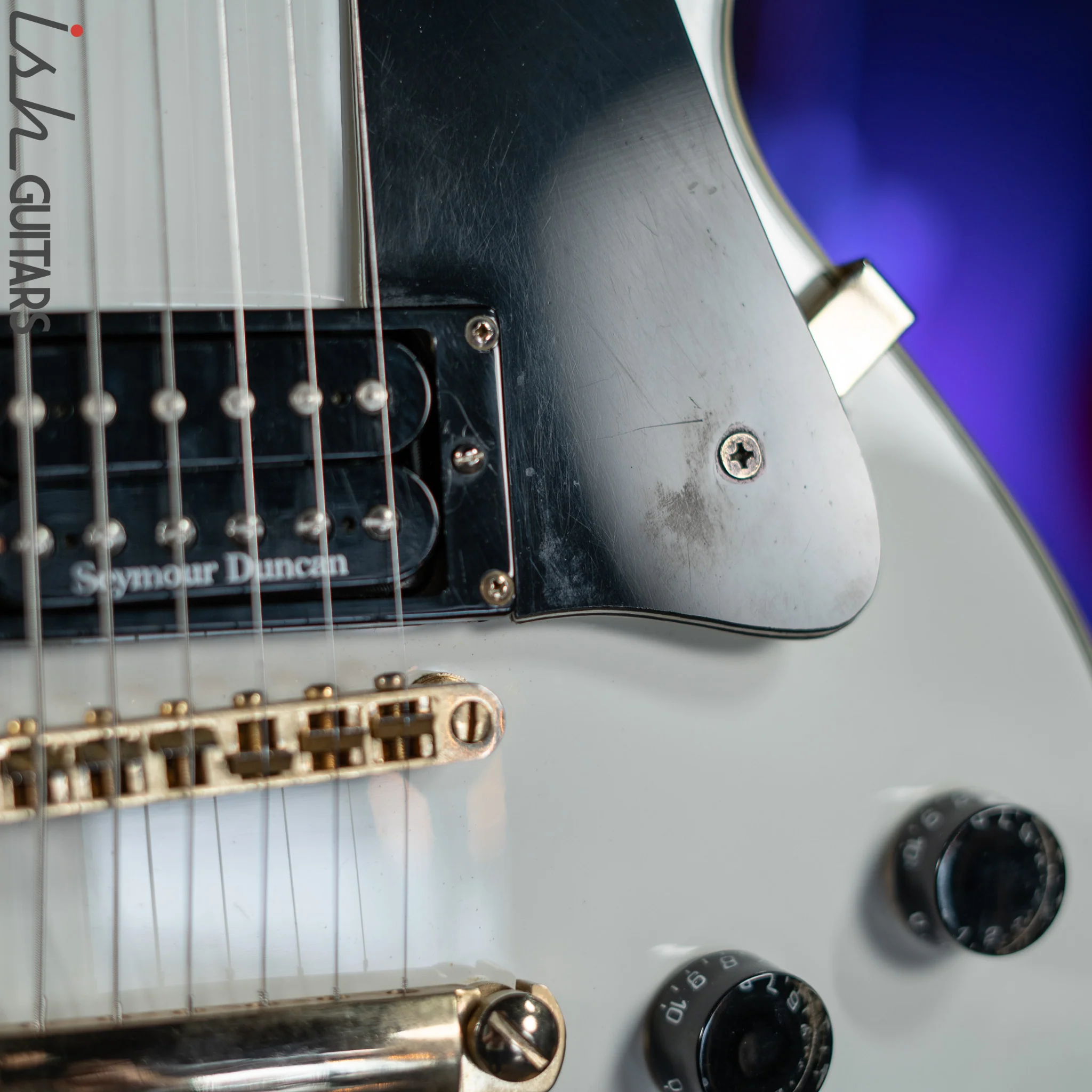 2008 Epiphone Les Paul Custom White - Image 9