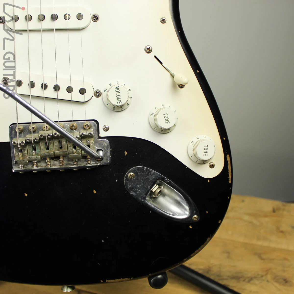 2008 Fender Road Worn 50s Stratocaster Black - Image 4