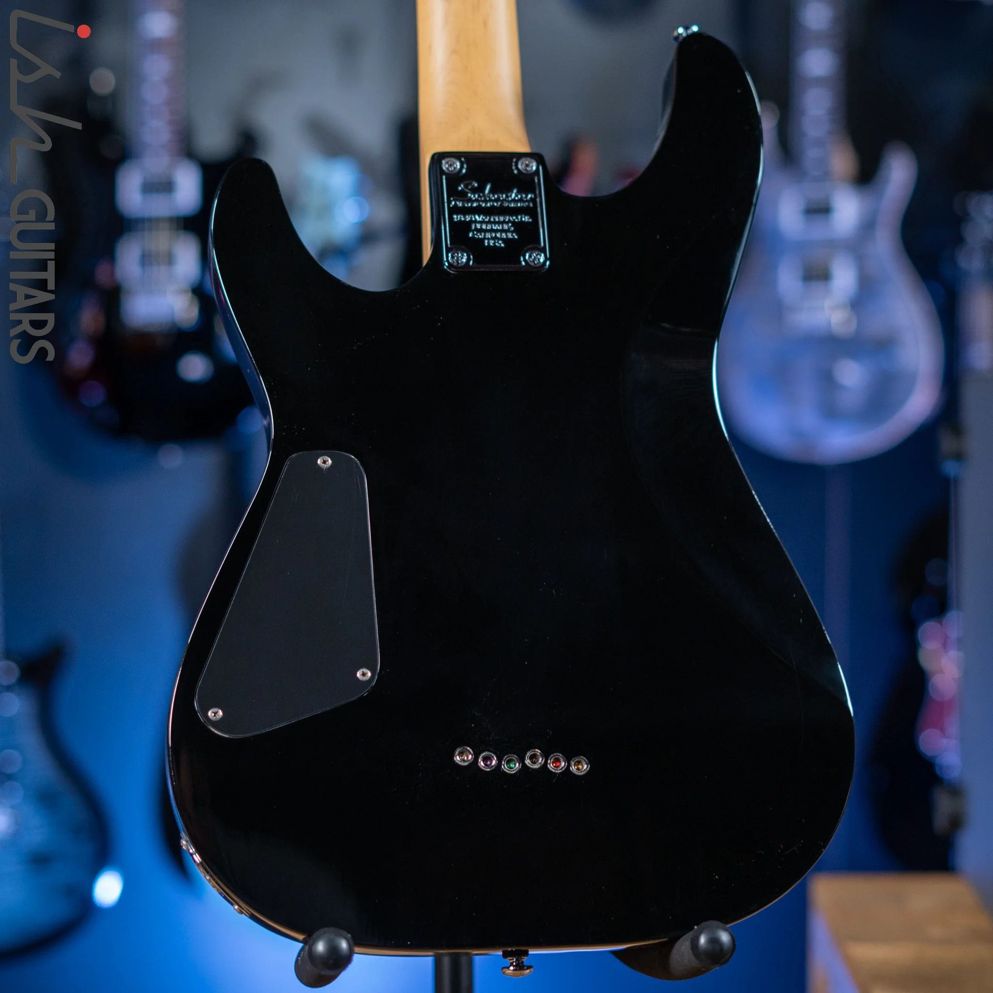 2008 Schecter Omen-6 Electric Guitar Black - Image 9