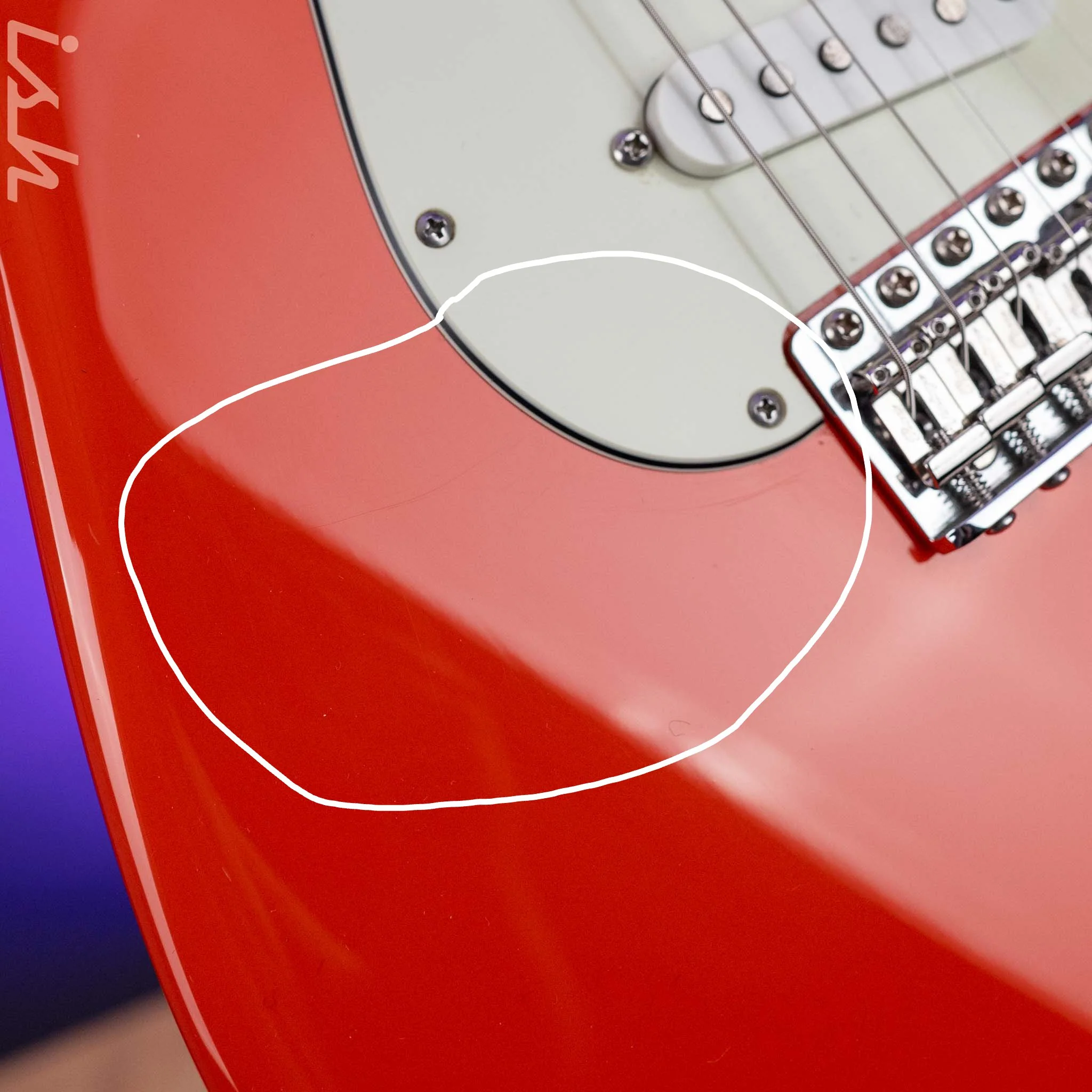 2008 Suhr Classic S SSS Scott Henderson Spec Fiesta/Dakota Mix Red - Image 7