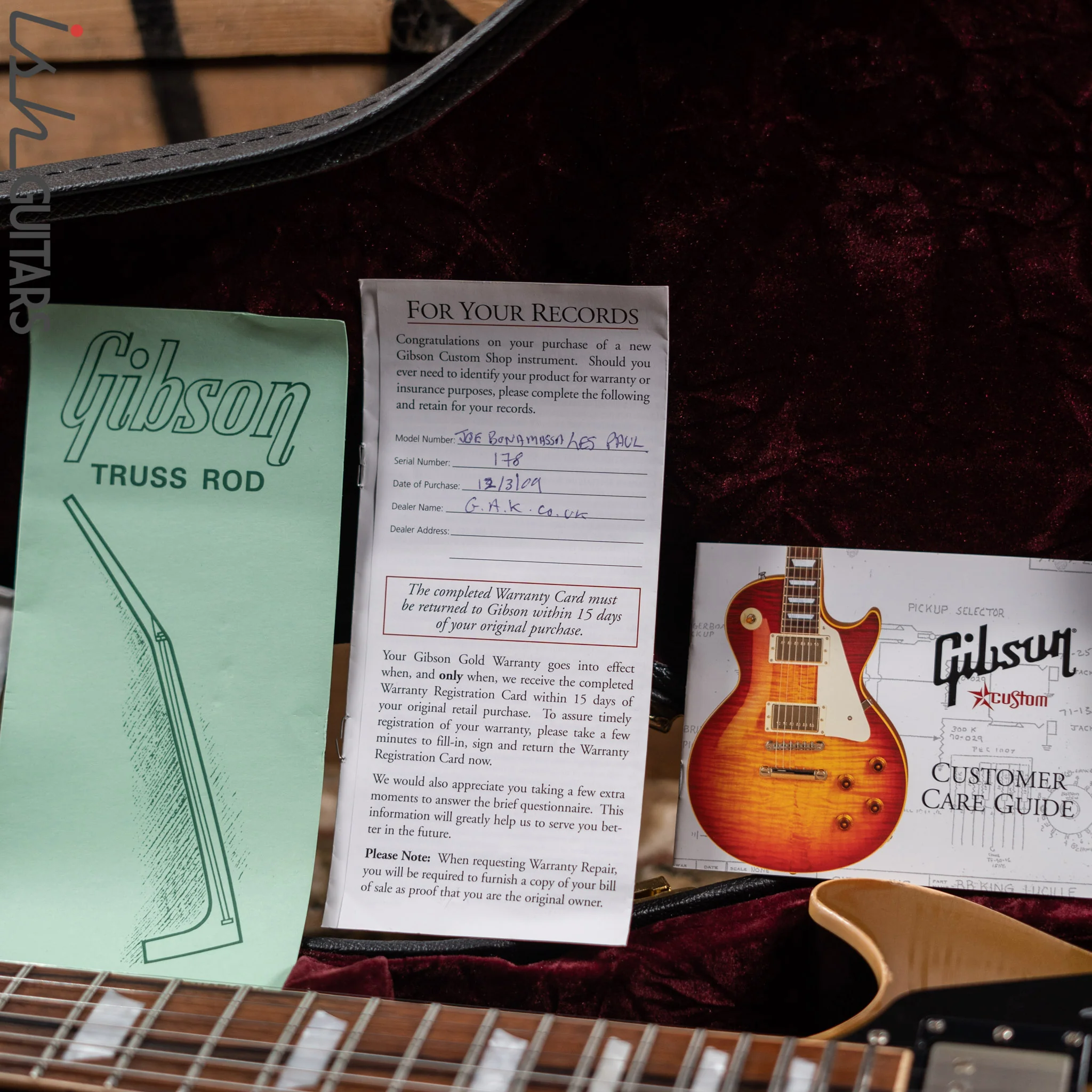 2009 Gibson Custom Shop Aged “Inspired by” Joe Bonamassa ‘57 Reissue Goldtop - Image 24