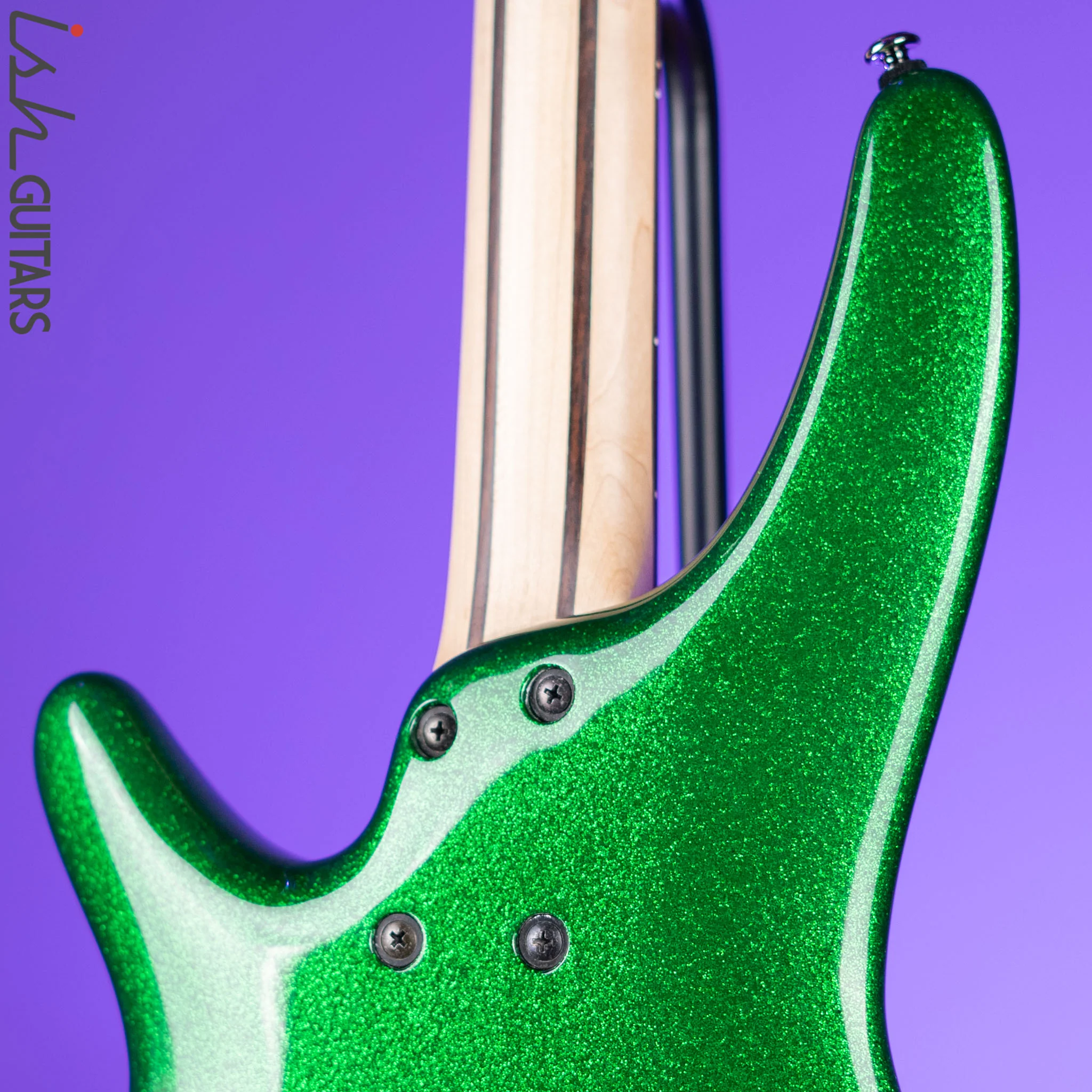2009 Ibanez SR300 Bass Guitar Green Sparkle - Image 8