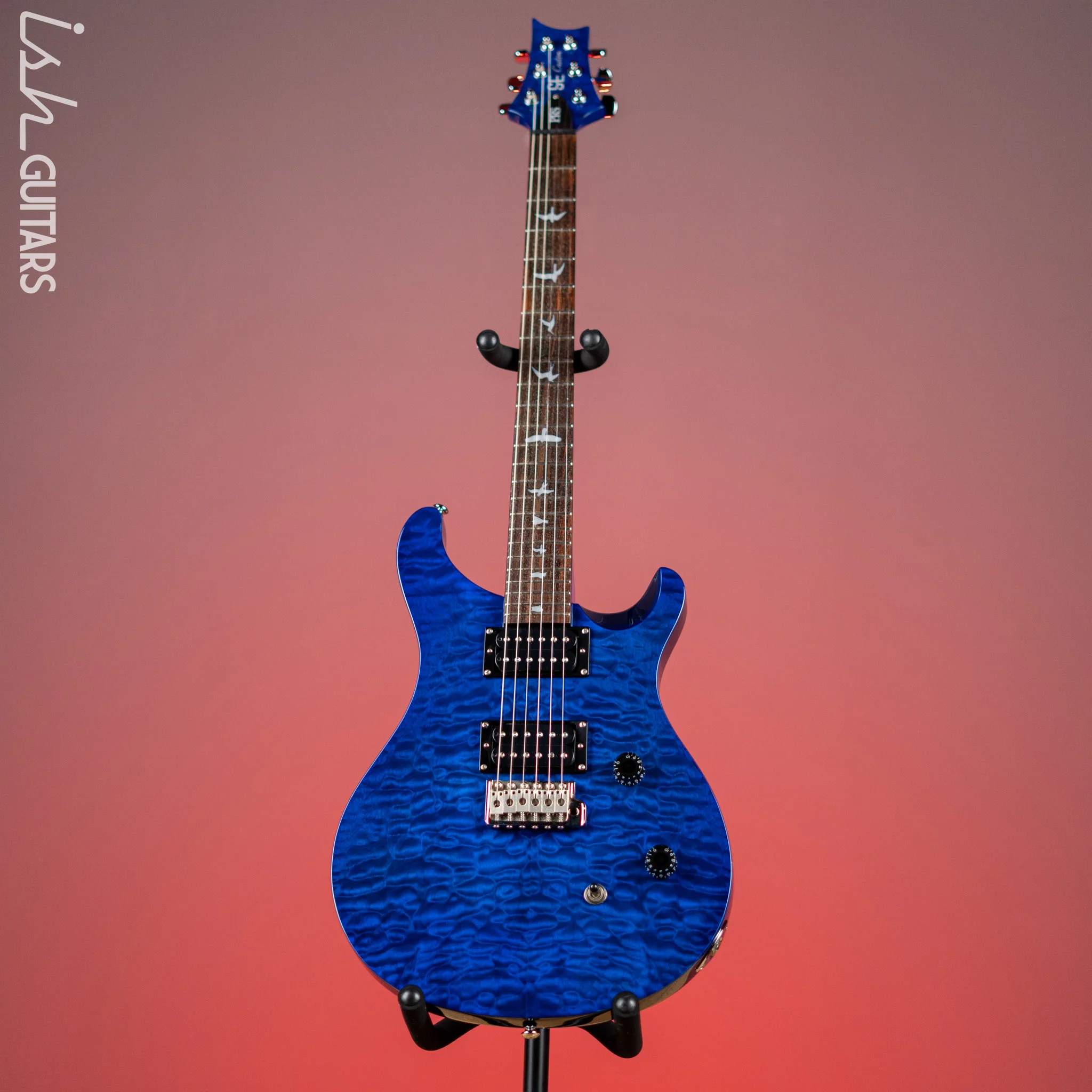2009 PRS SE Custom 24 Quilt Blue - Image 2