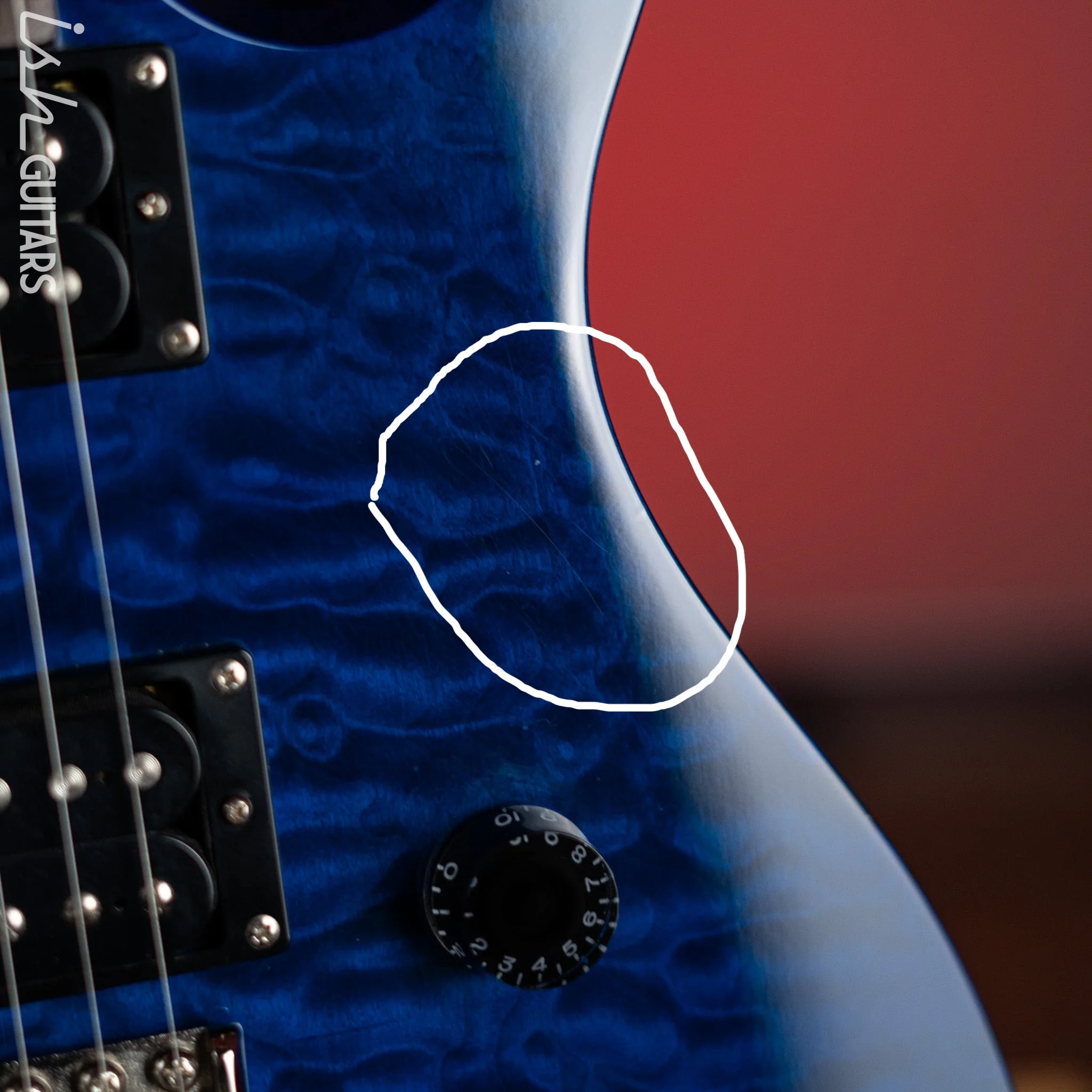 2009 PRS SE Custom 24 Quilt Blue - Image 6