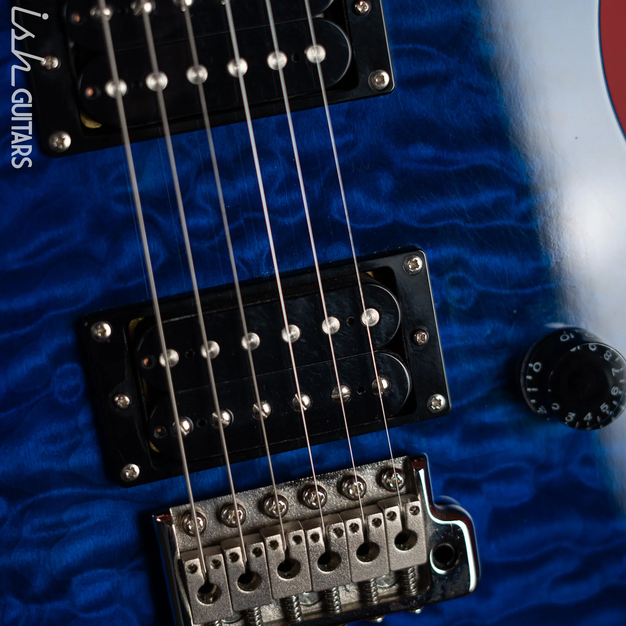 2009 PRS SE Custom 24 Quilt Blue - Image 7