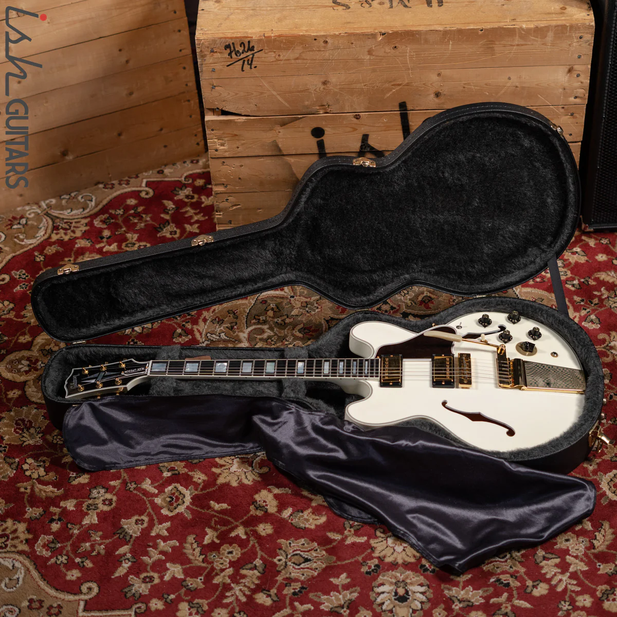 2010 Gibson Custom Shop ES-355 Semi-Hollow Alex Lifeson Signature Alpine White - Image 17