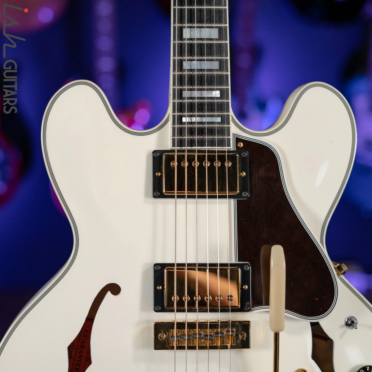 2010 Gibson Custom Shop ES-355 Semi-Hollow Alex Lifeson Signature Alpine White - Image 3