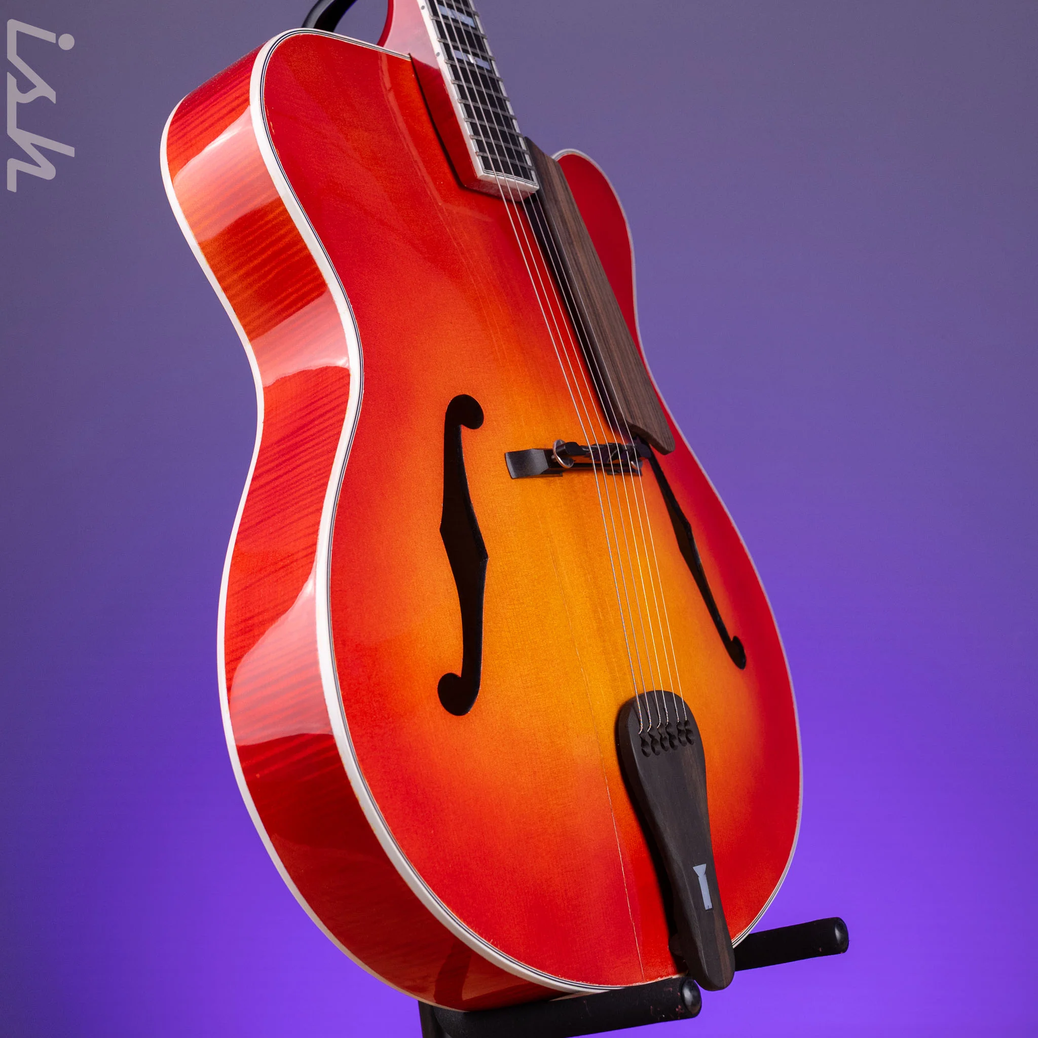 2010 Insalaco Archtop Cherry Burst - Image 3