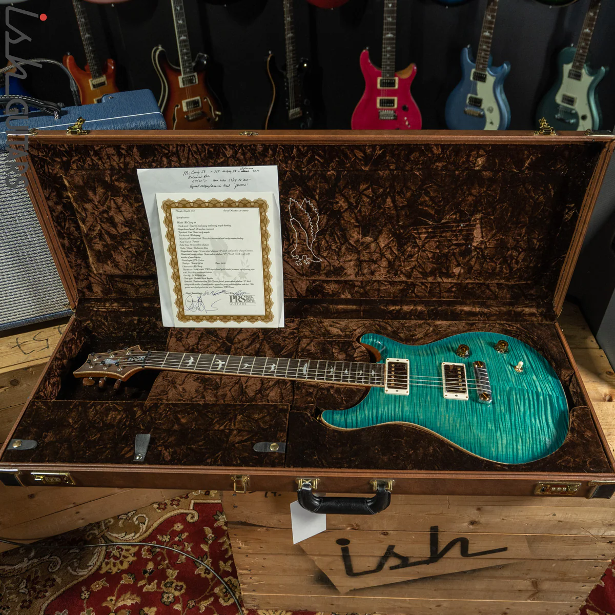 2010 PRS Experience McCarty 58 Private Stock Bahamian Blue - Image 14