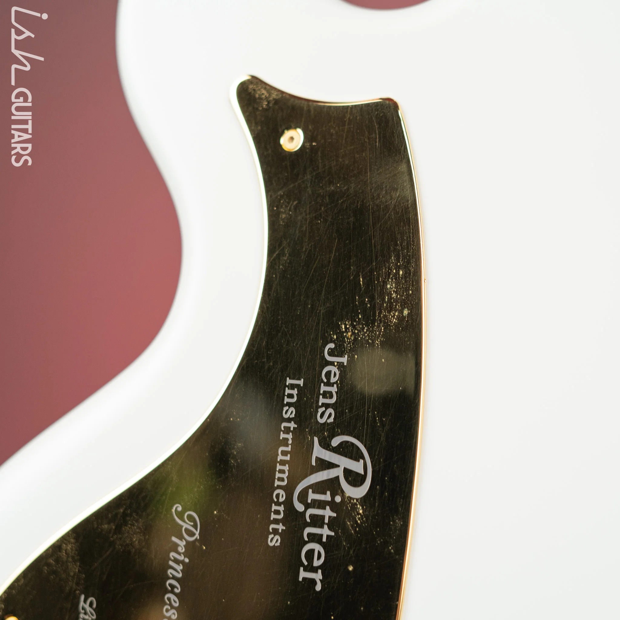 2010 Ritter Princess Isabella CO Edition Baritone Guitar White - Image 12
