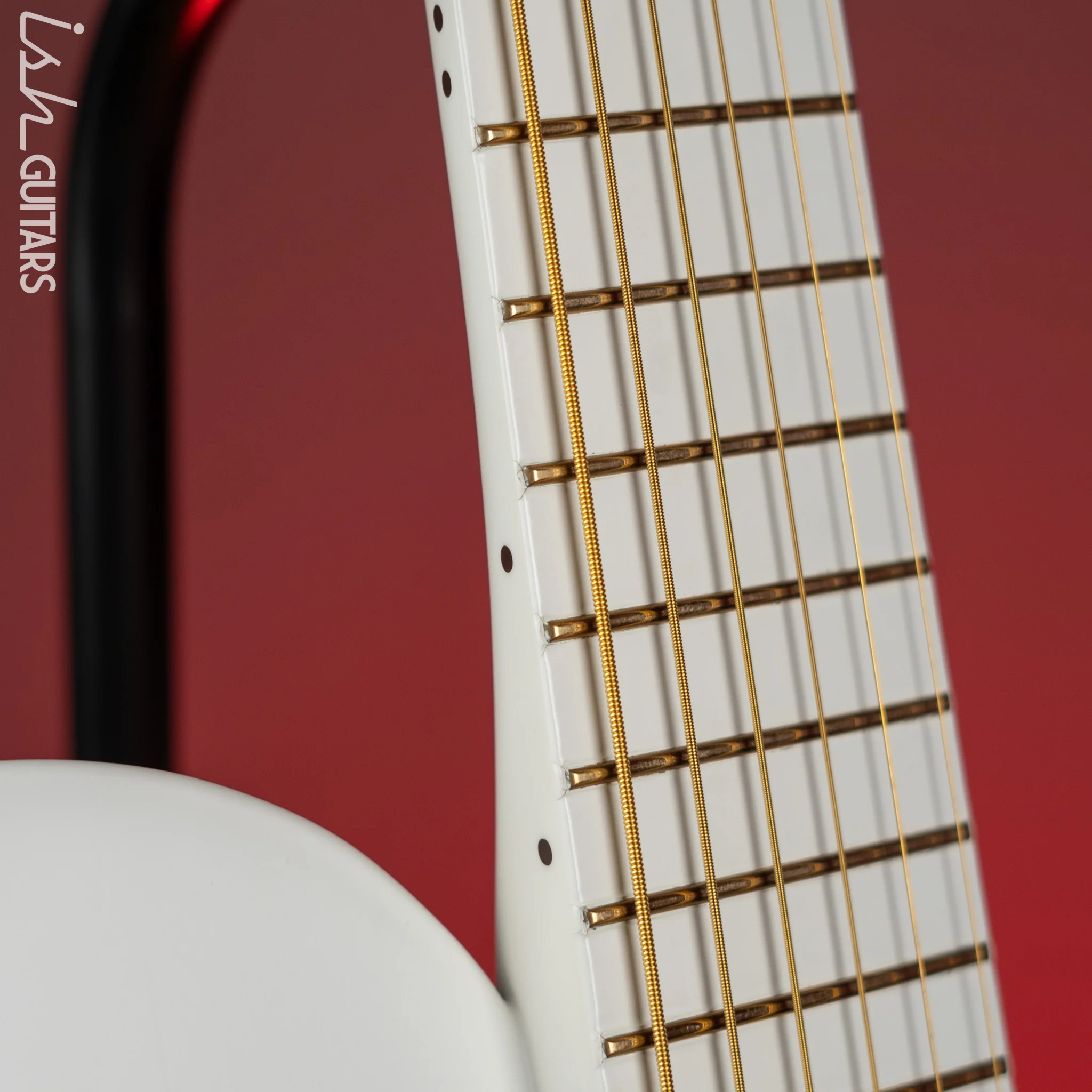 2010 Ritter Princess Isabella CO Edition Baritone Guitar White - Image 6