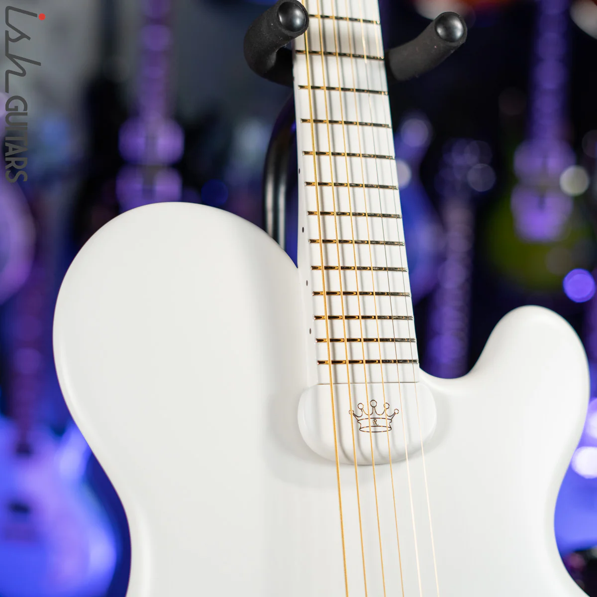 2010 Ritter Princess Isabella CO Edition Baritone Guitar White - Image 5
