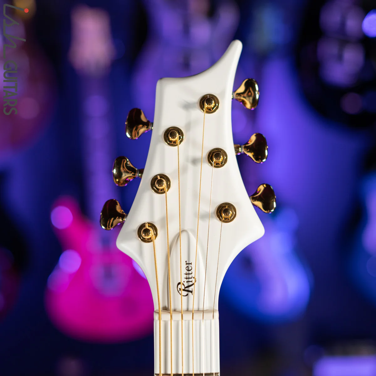 2010 Ritter Princess Isabella CO Edition Baritone Guitar White - Image 6